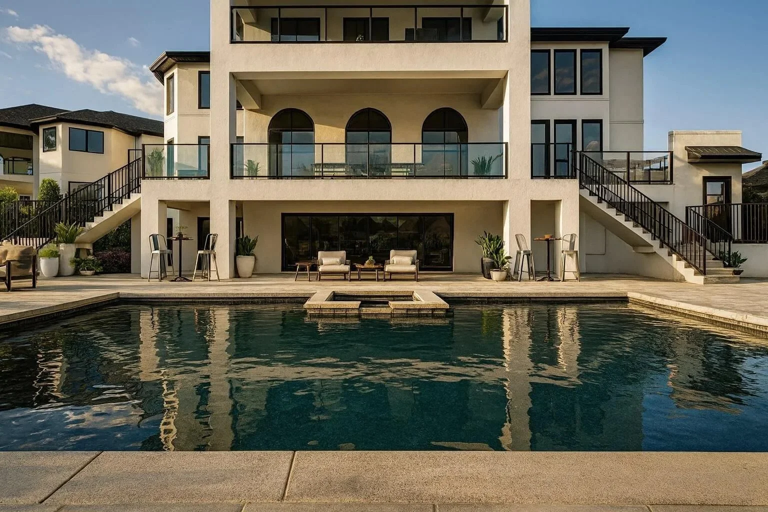 Custom 3D renderings of a pool