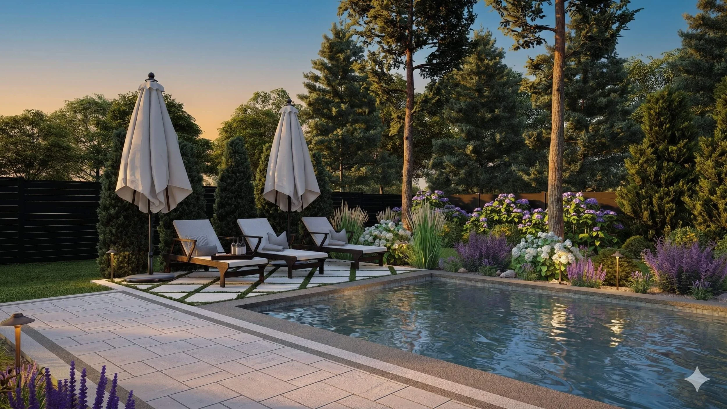 Modern pool design online by SCAPES