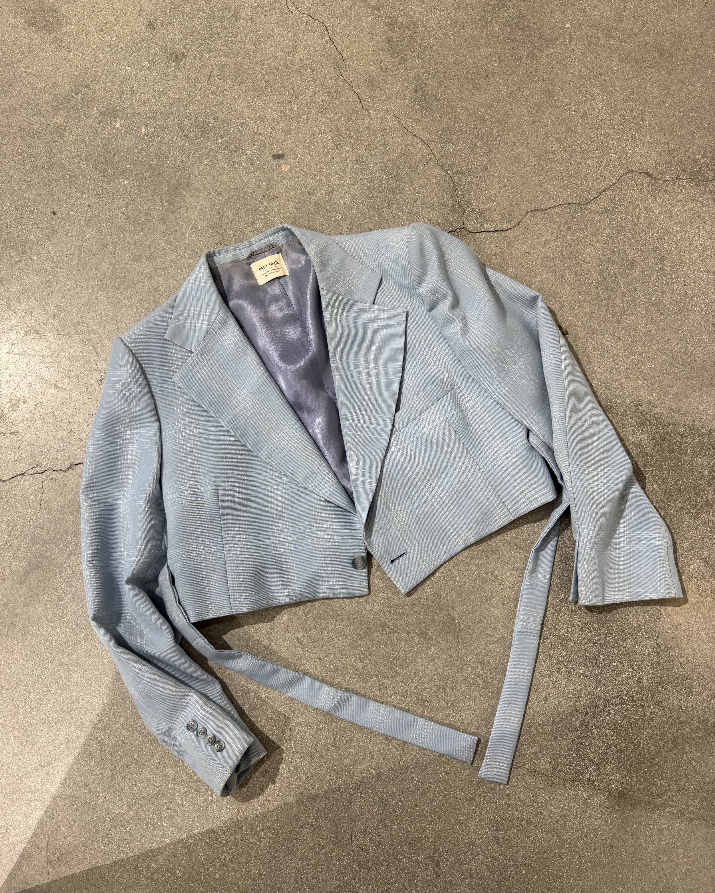 Refined Wrap Blazer - Blue Moon