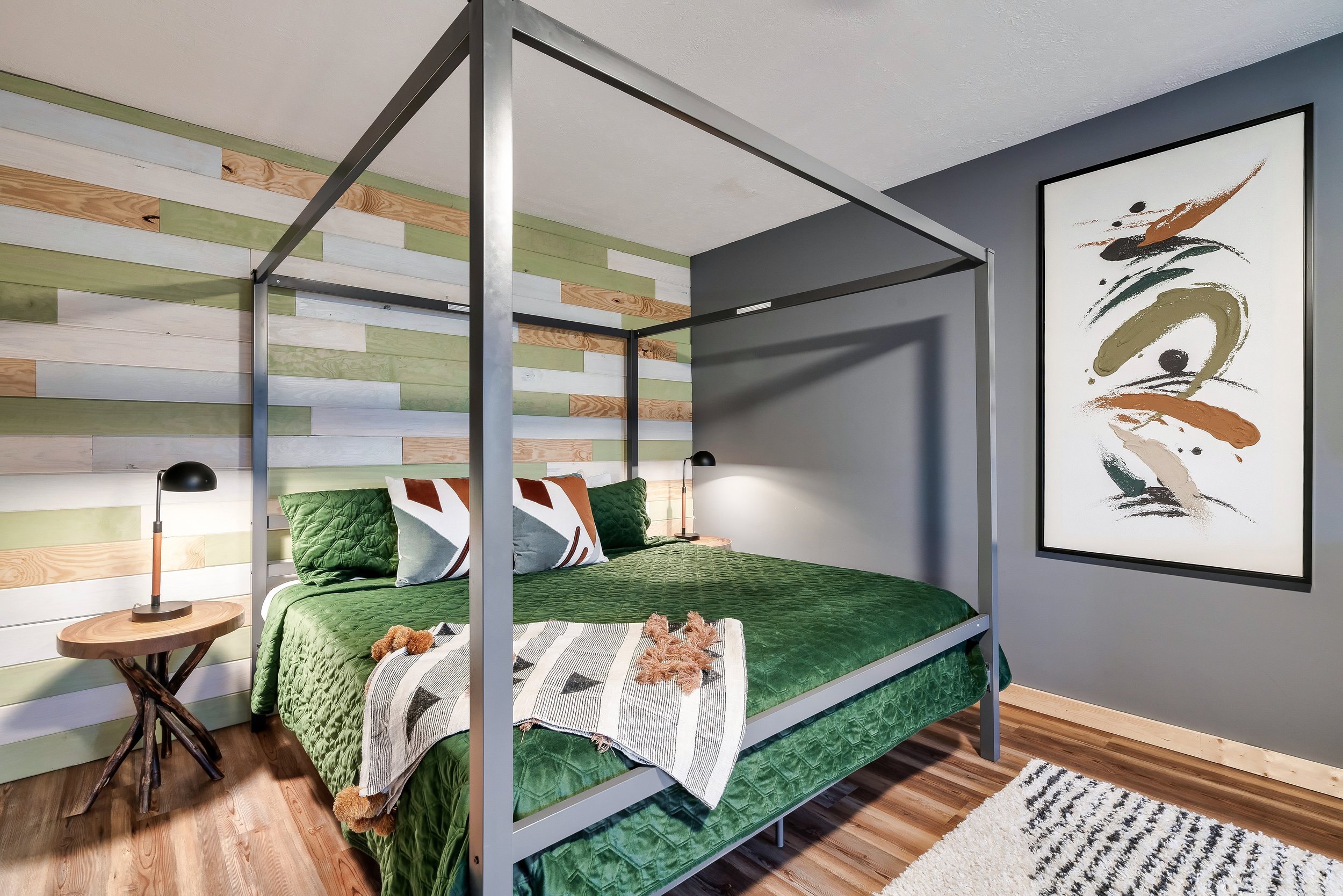 Bedroom 1 Main Level- Twin Smoky Lodge.jpeg