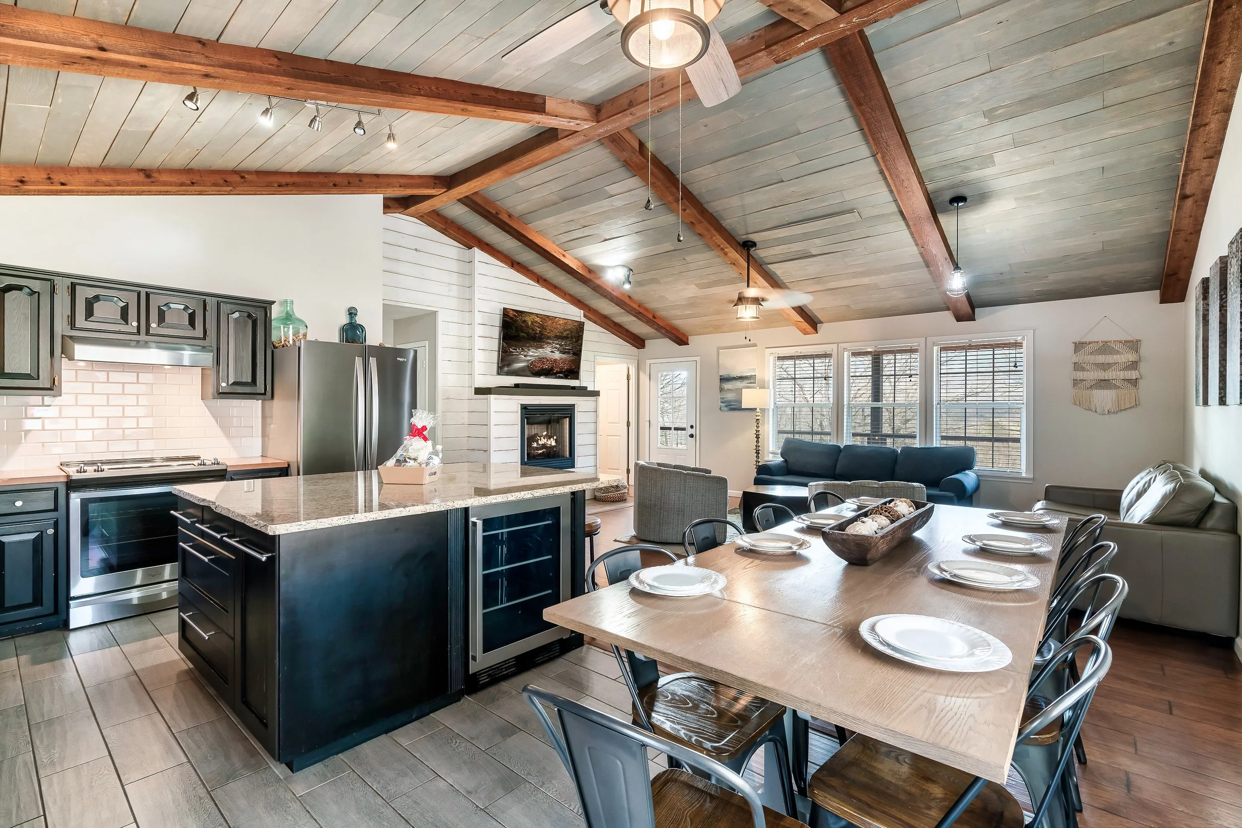 Main Cabin Kitchen, Dining, and Living Room- Wears Cove.jpeg