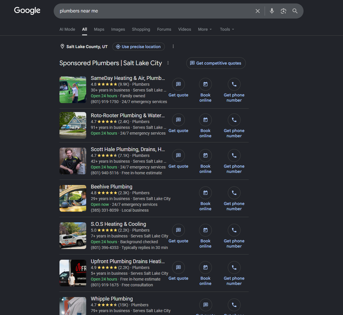 Adivio manages your LSA ads to maximize conversion rates in your area