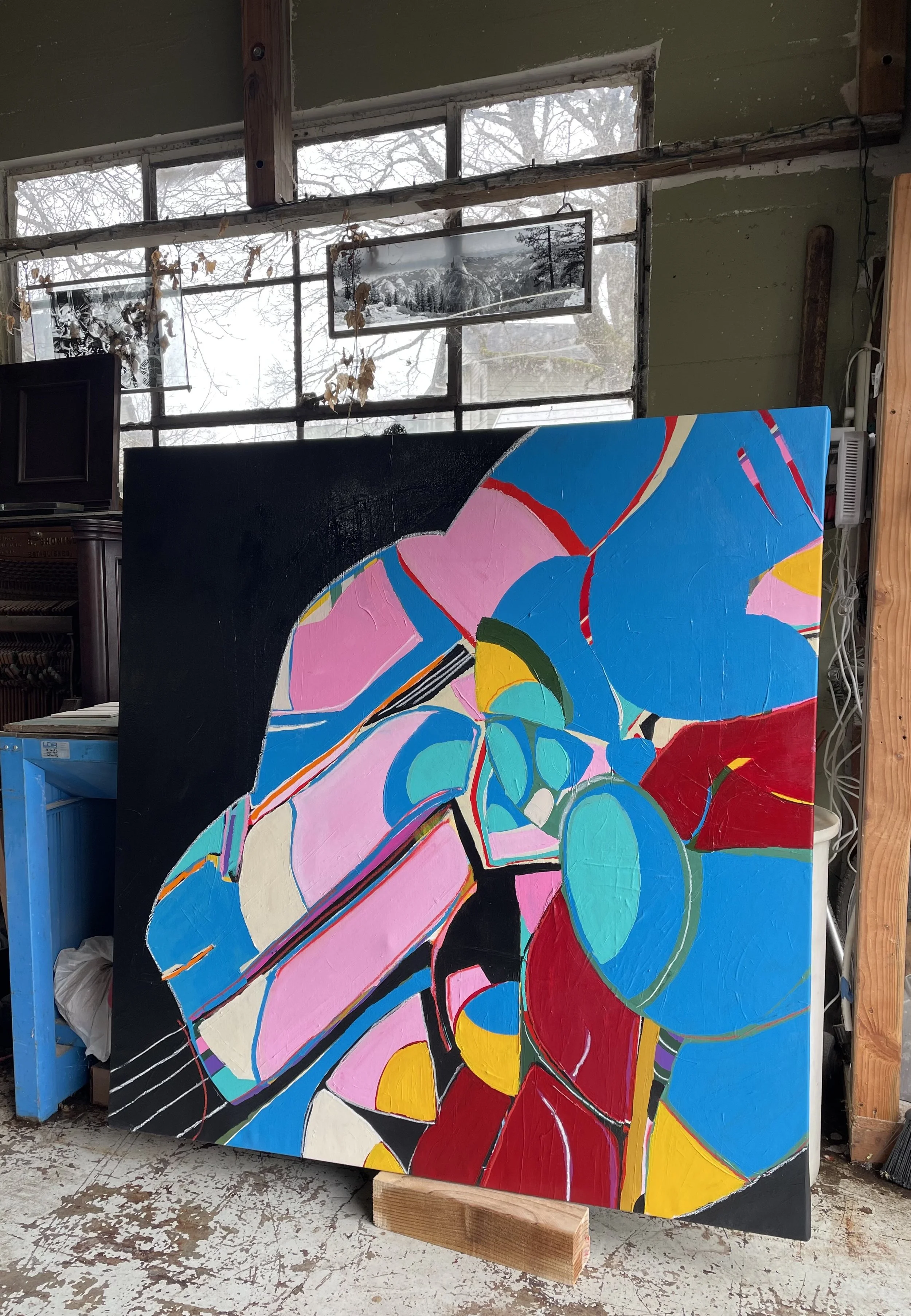 "Invisible Context" 56x52" acrylic on canvas
