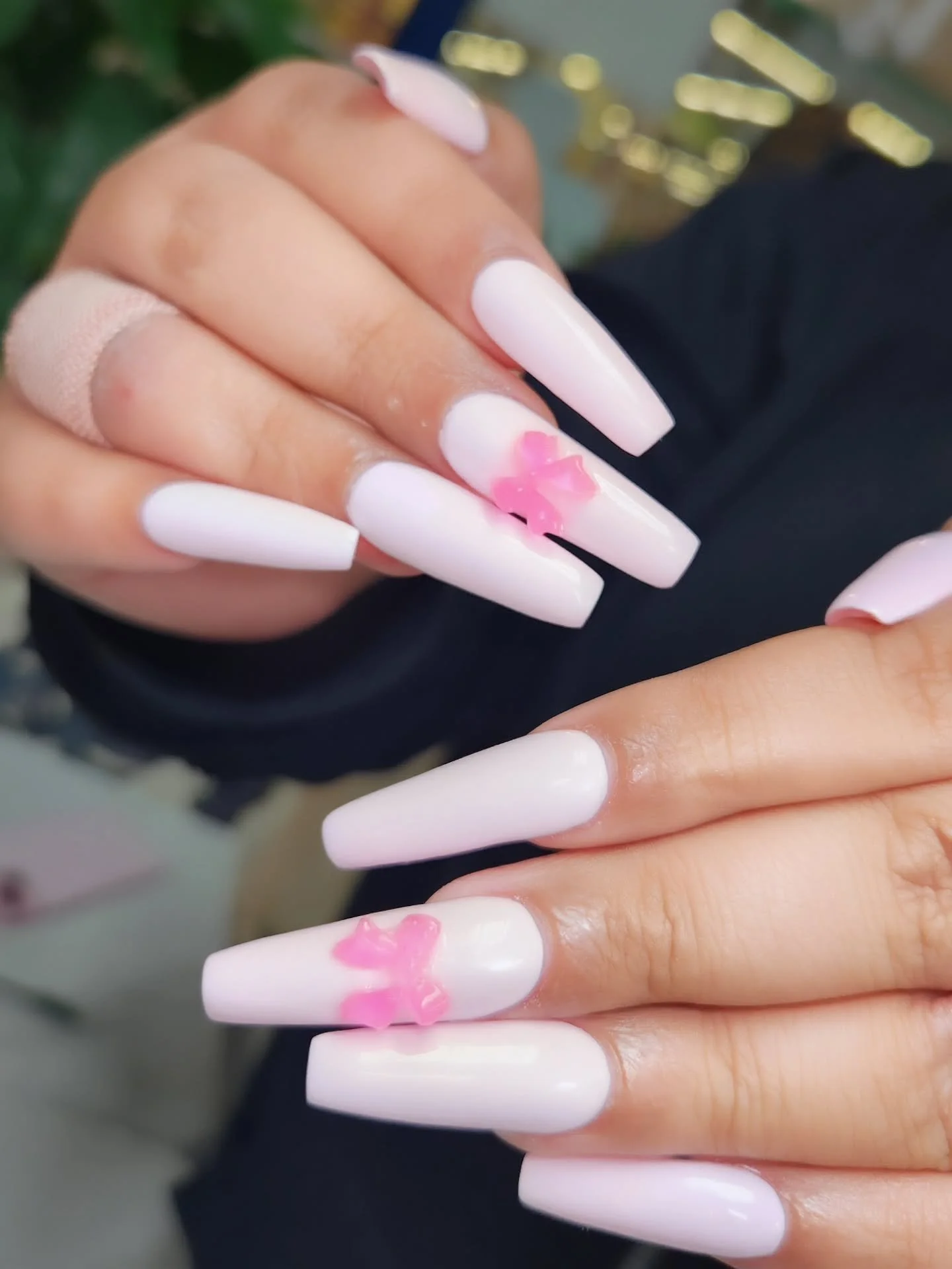 #acrylics #pastelpink #coffinnails #extensions #babypink