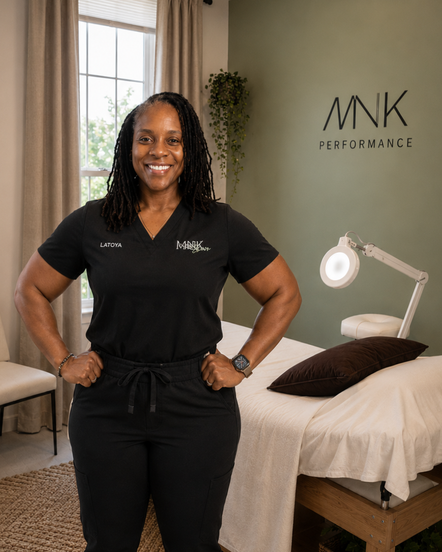 MNK Skin is a Black-owned, LGBTQ-owned, woman-owned skincare and wellness studio in Durham, NC, offering facials, massage therapy, bodywork, and hair removal services.