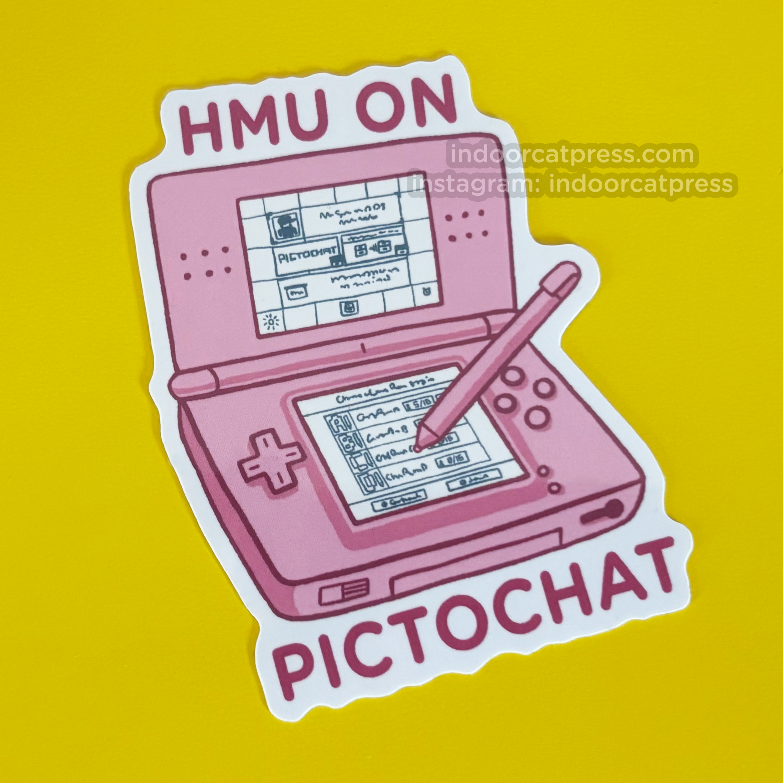 "HMU" Vinyl Sticker