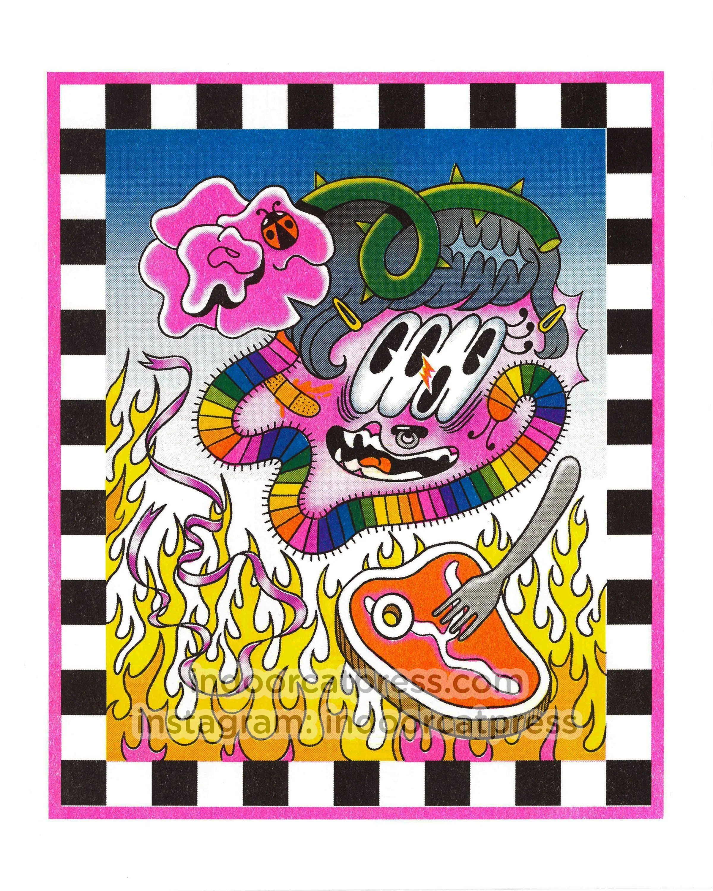 "Fly" Riso Print