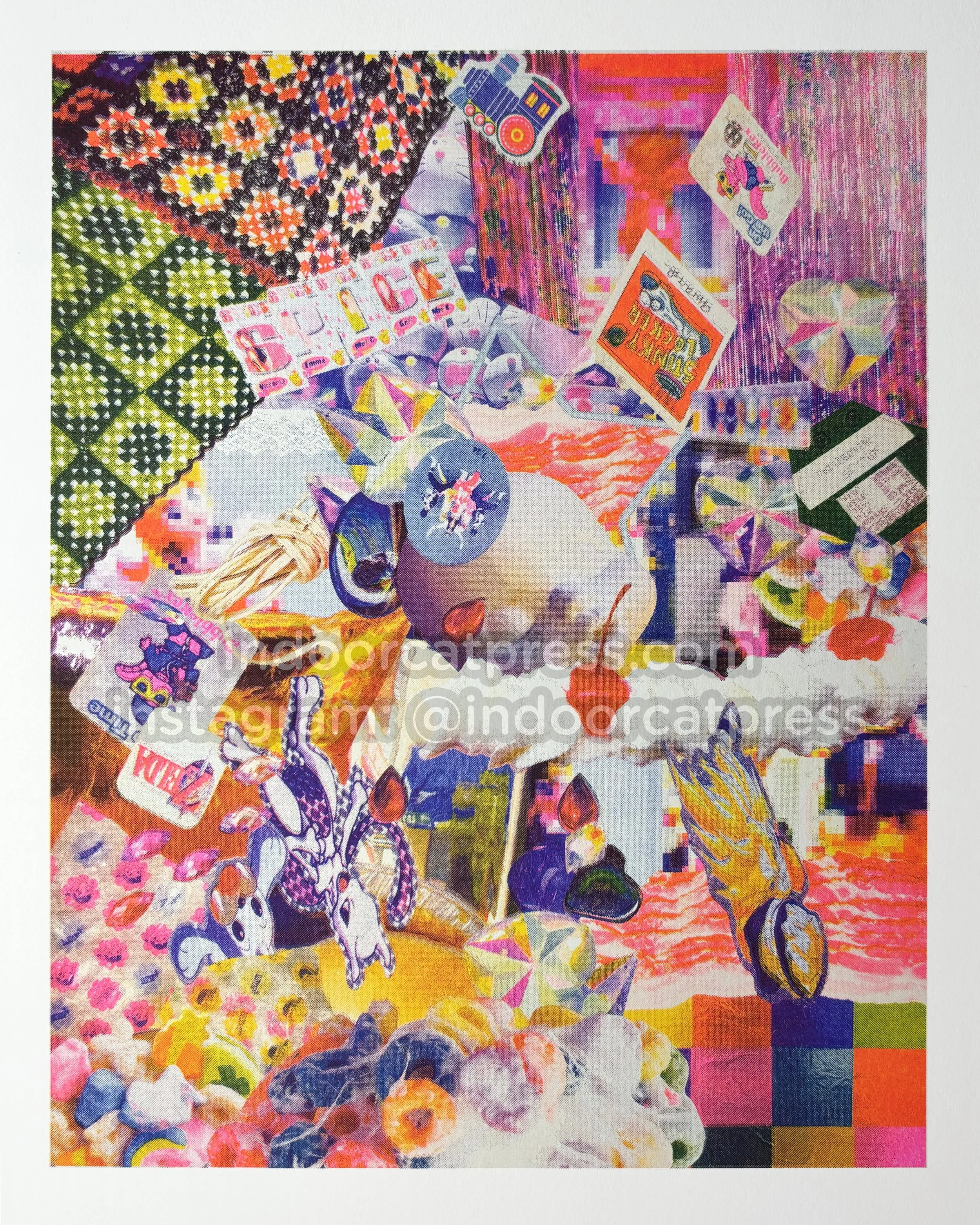 "Collage" Riso Print