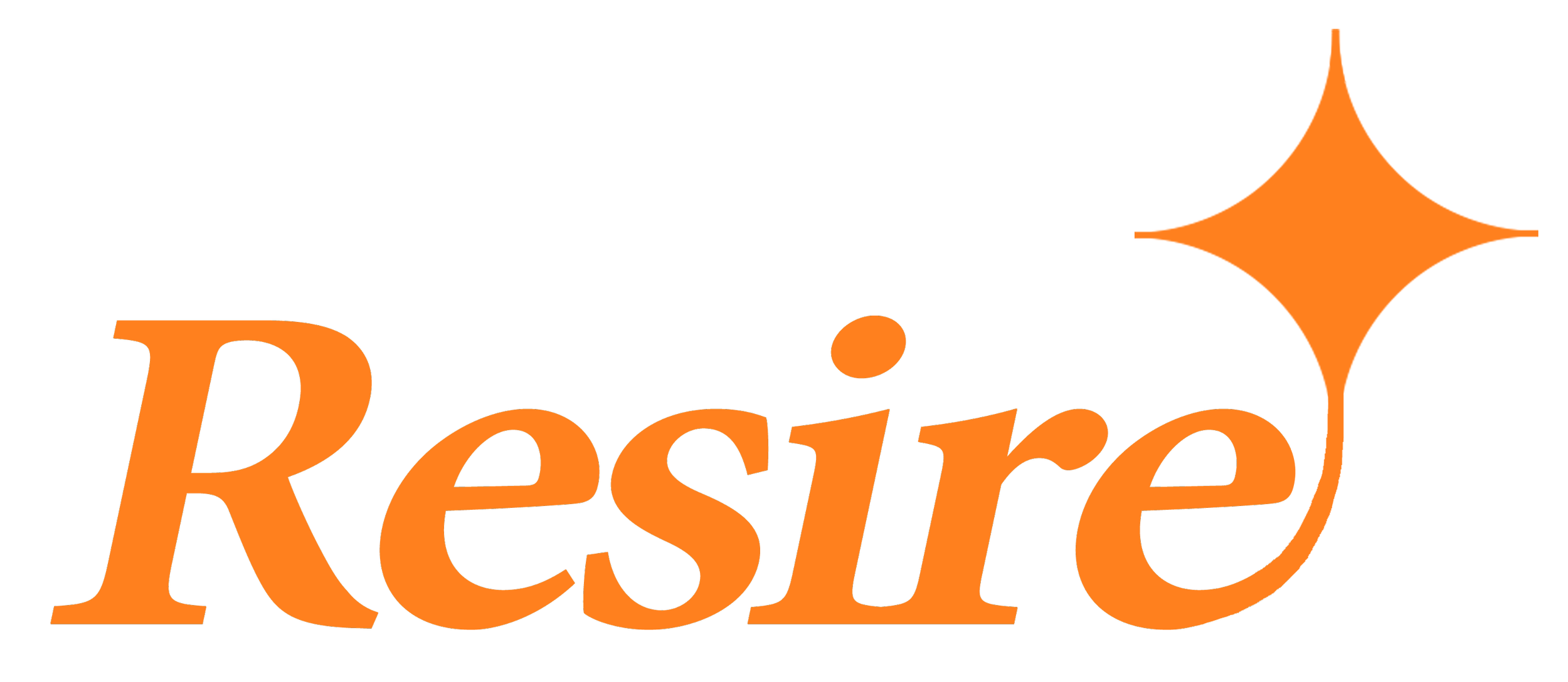 The logo of the social marketing campaign 'Choose to Resire,' featuring the word 'Resire' in orange with a star-shaped symbol above it.