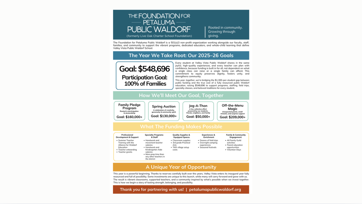 The Year We Take Root: Our 2025-26 Goals