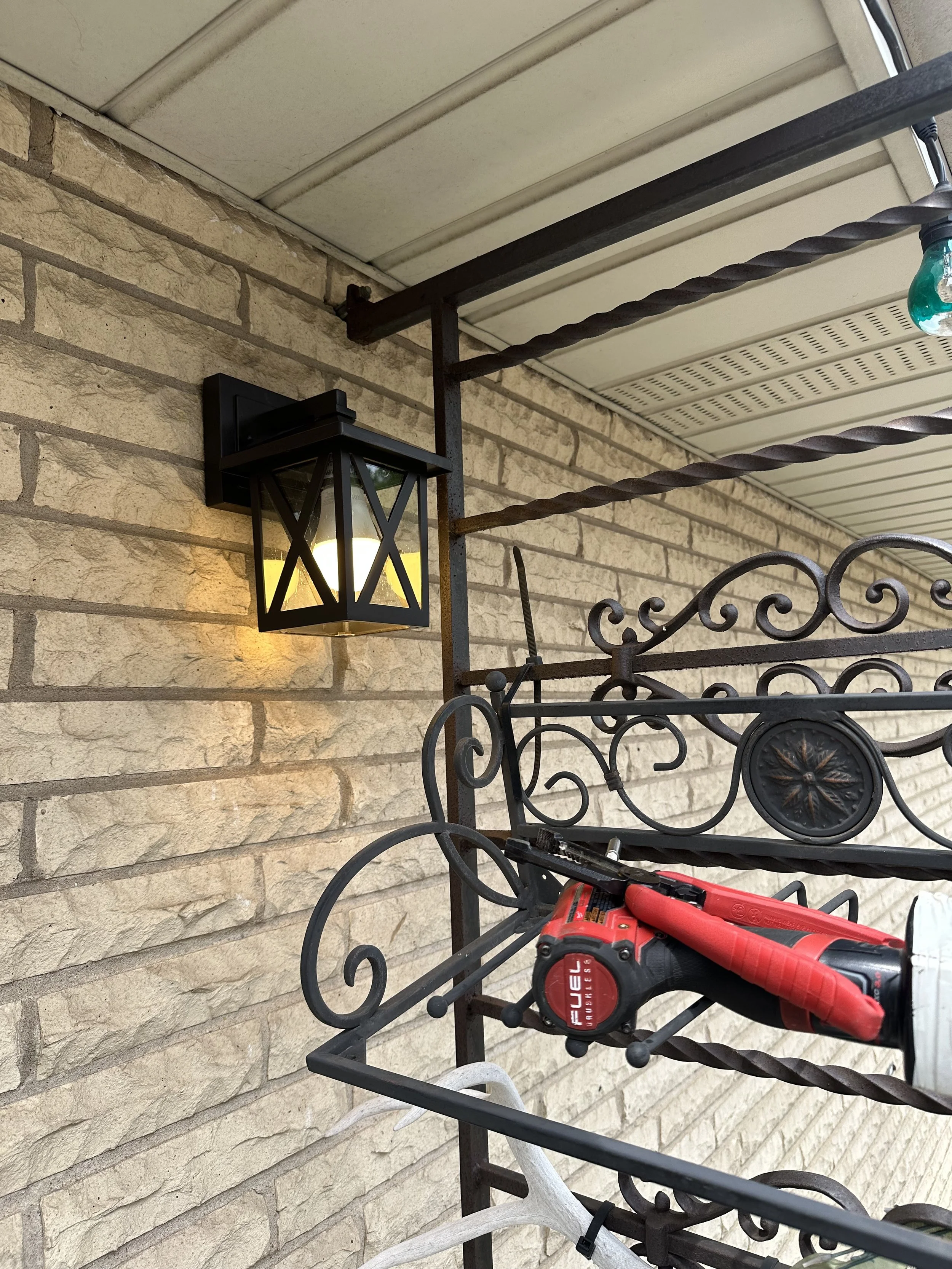 Exterior Sconce Swap 
