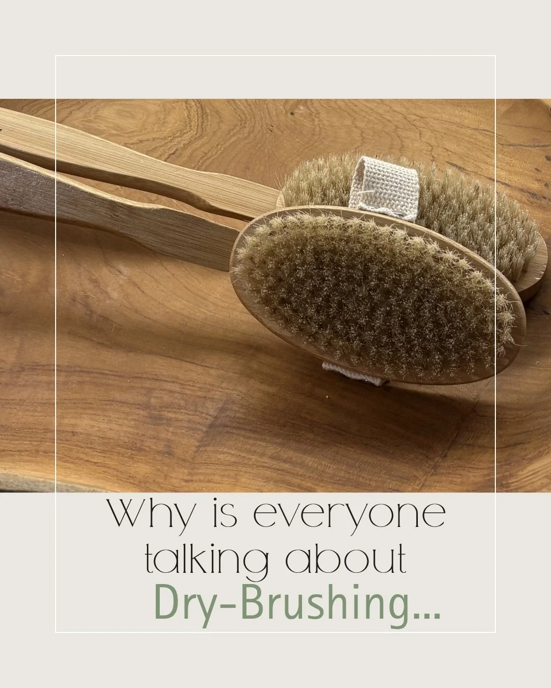 Feeling puffy, sluggish, or just off lately?
It might not be stress&hellip;
 it could be your lymphatic system needing support.
Simple rituals like dry brushing can help your body
 release what it&rsquo;s been holding onto ✨
And when you pair it with