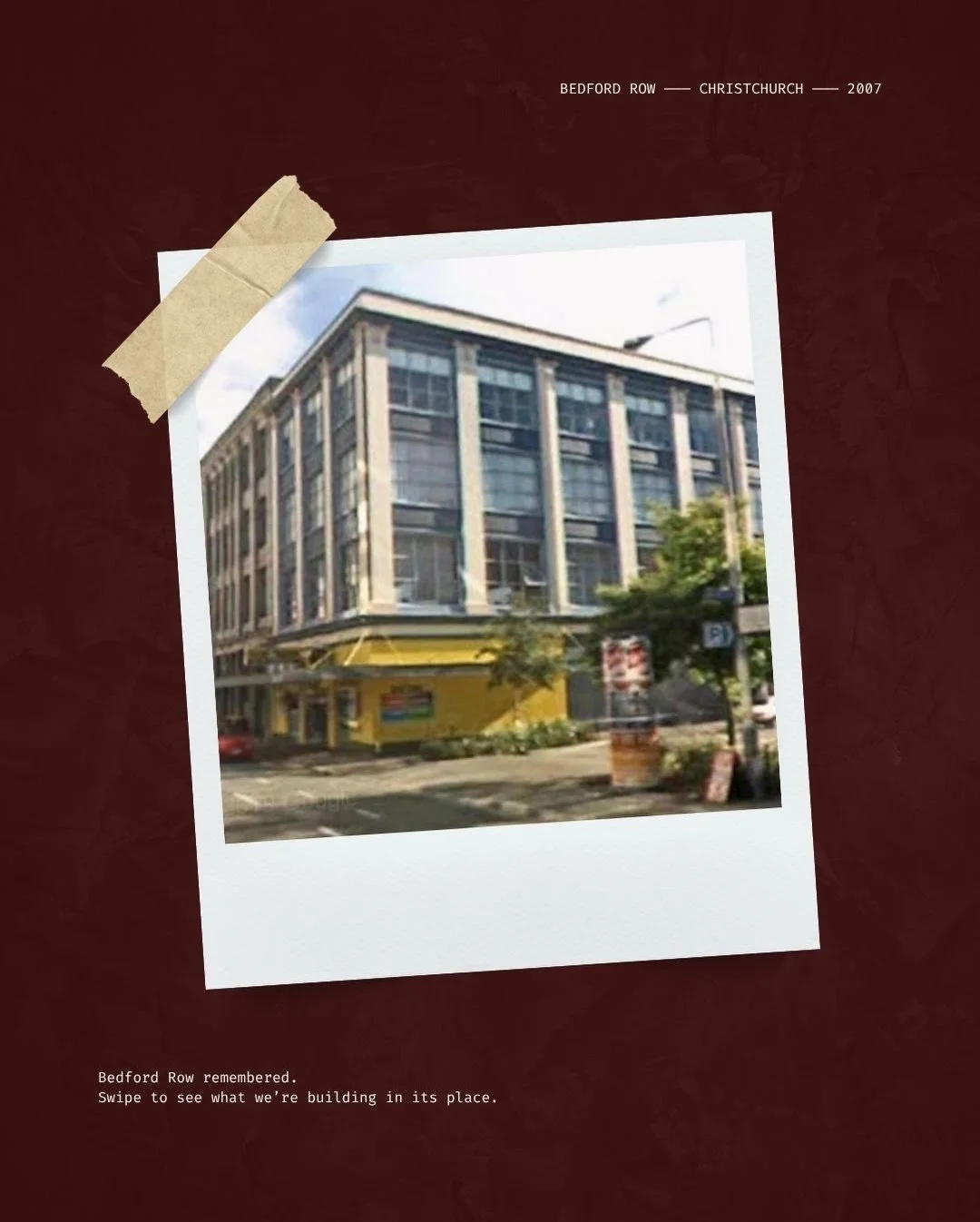 Before the earthquakes, Bedford Row was one of Christchurch&rsquo;s most loved streets. We can&rsquo;t wait to bring this corner of the city back to life and we want you to help shape it.

Who do you want to see move in? Drop your dream tenants below
