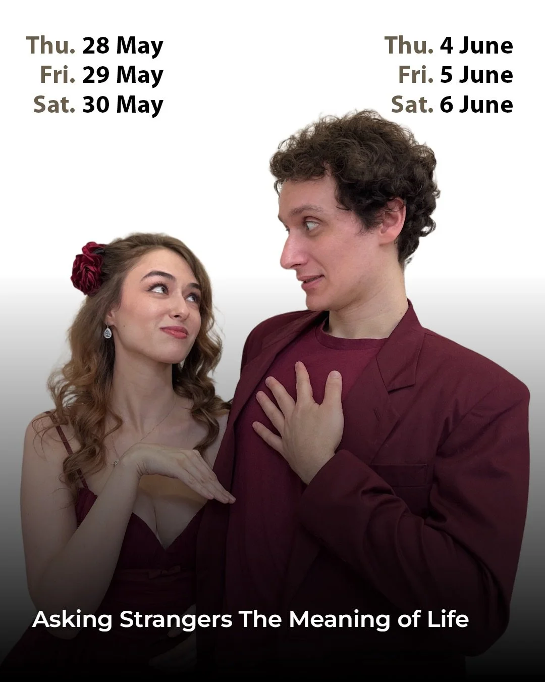The Schauspielgruppe Summer Season 2026 is about comedy - with a serious twist! Our two plays will make you laugh as well as think! 
Tickets are available via the link in the bio!