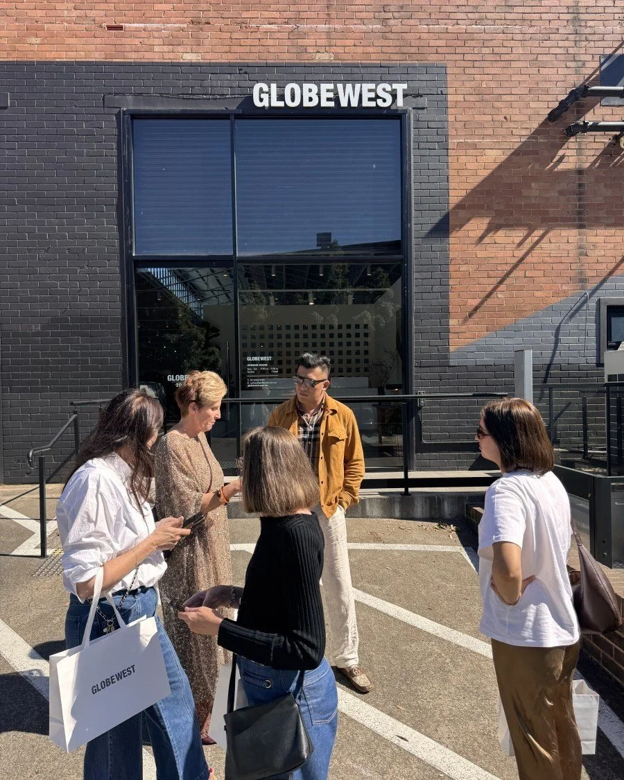Club Room members arriving at a supplier showroom together