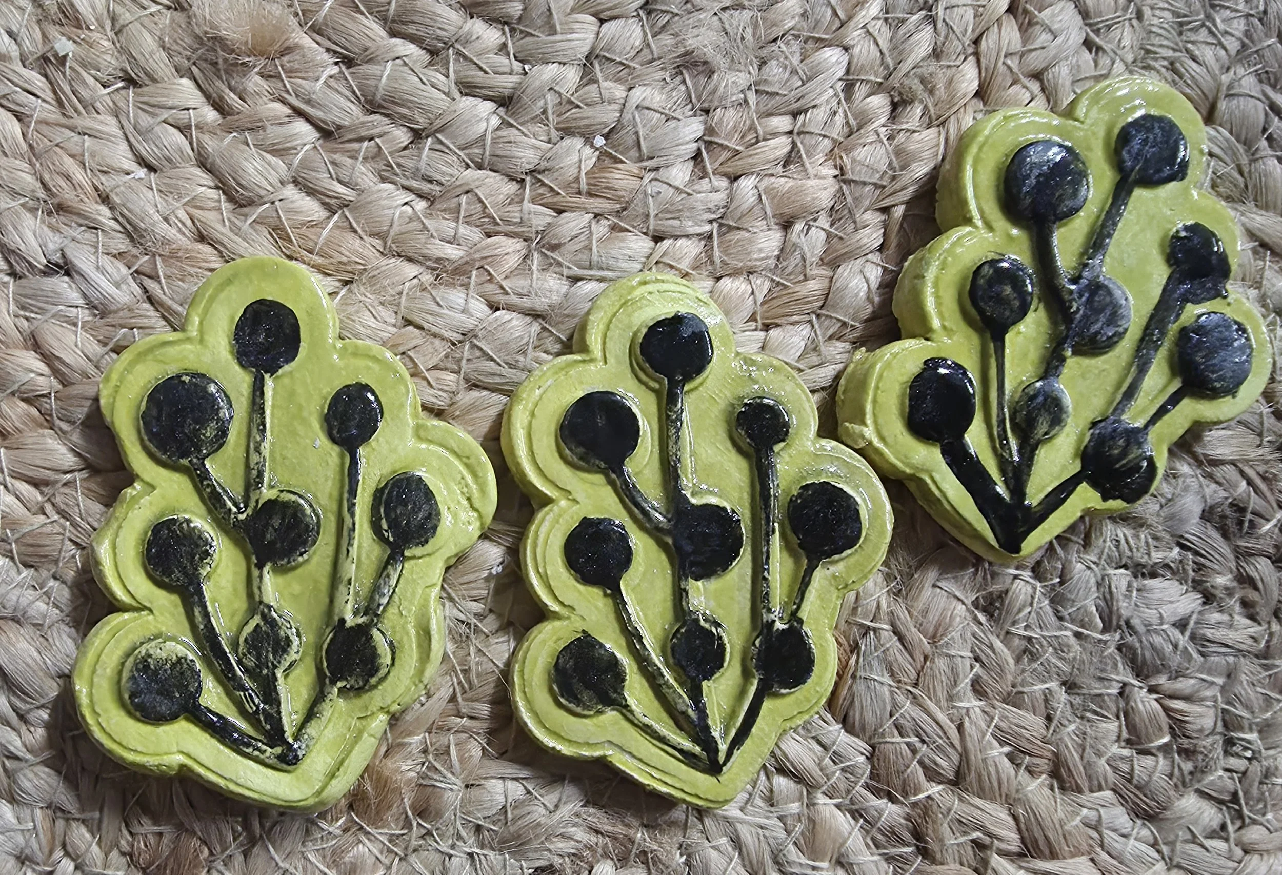 Chartreuse and Black Leaves