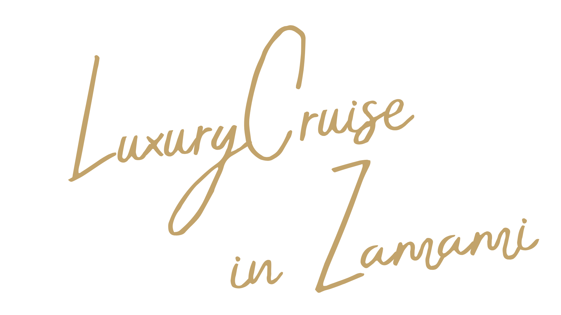 「Luxury Cruise in Ｚamami」と記載されたロゴデザイン