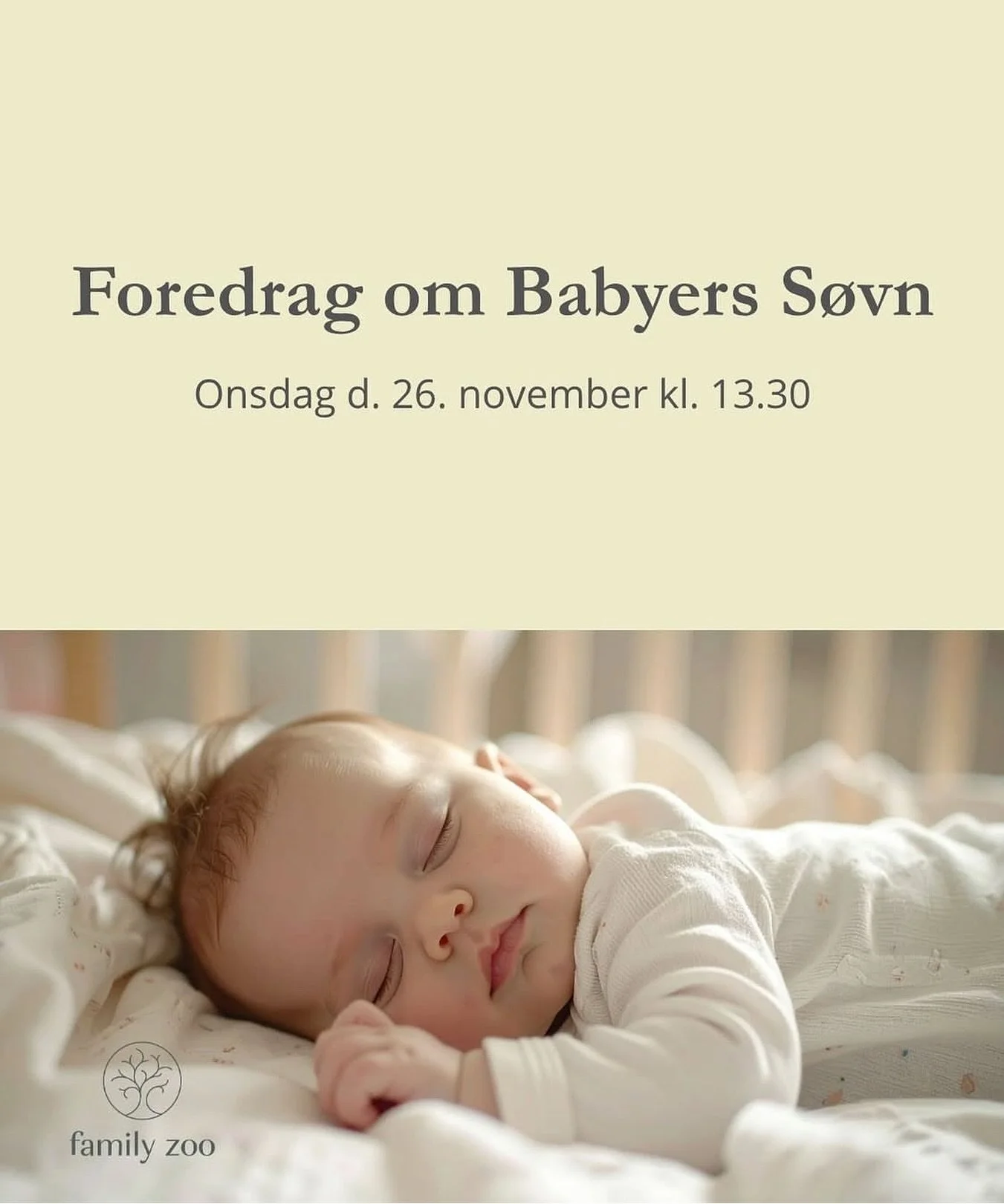 Kom med når vi skal snakke om søvn hos @Familyzoo d. 26/11 kl. 13.30. 
Læs mere her: https://www.sologmaane-soevn.dk/
•
•
•
•
•
•
•
#søvn #søvnvejledning #søvnvejleder #family