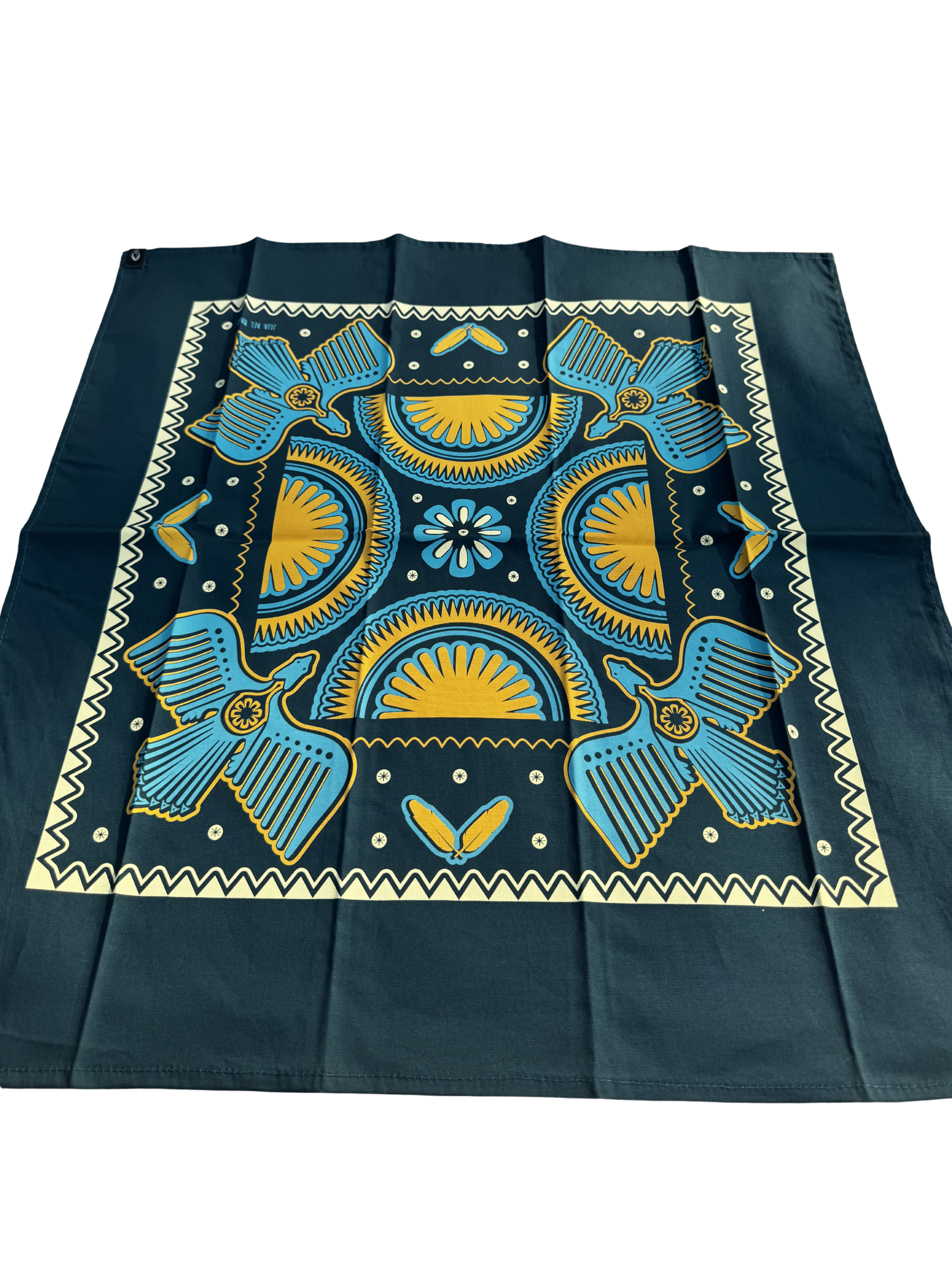 Mexcican Paliacate (Bandana) - Blue Eagle/Peyote - Arrives in Aus May