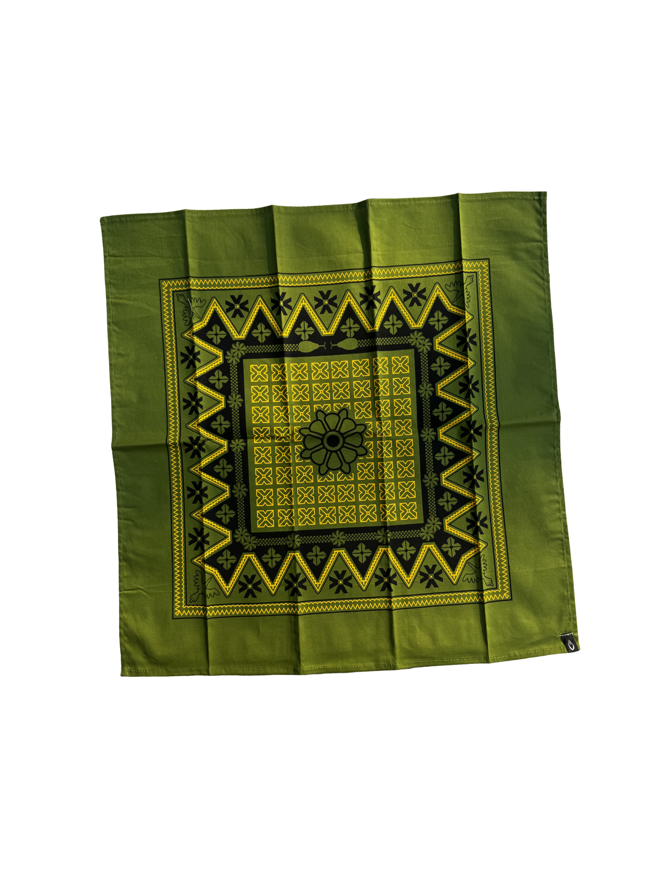 Mexican Paliacate (Bandana) - Green Peyote - Arrives in Aus May