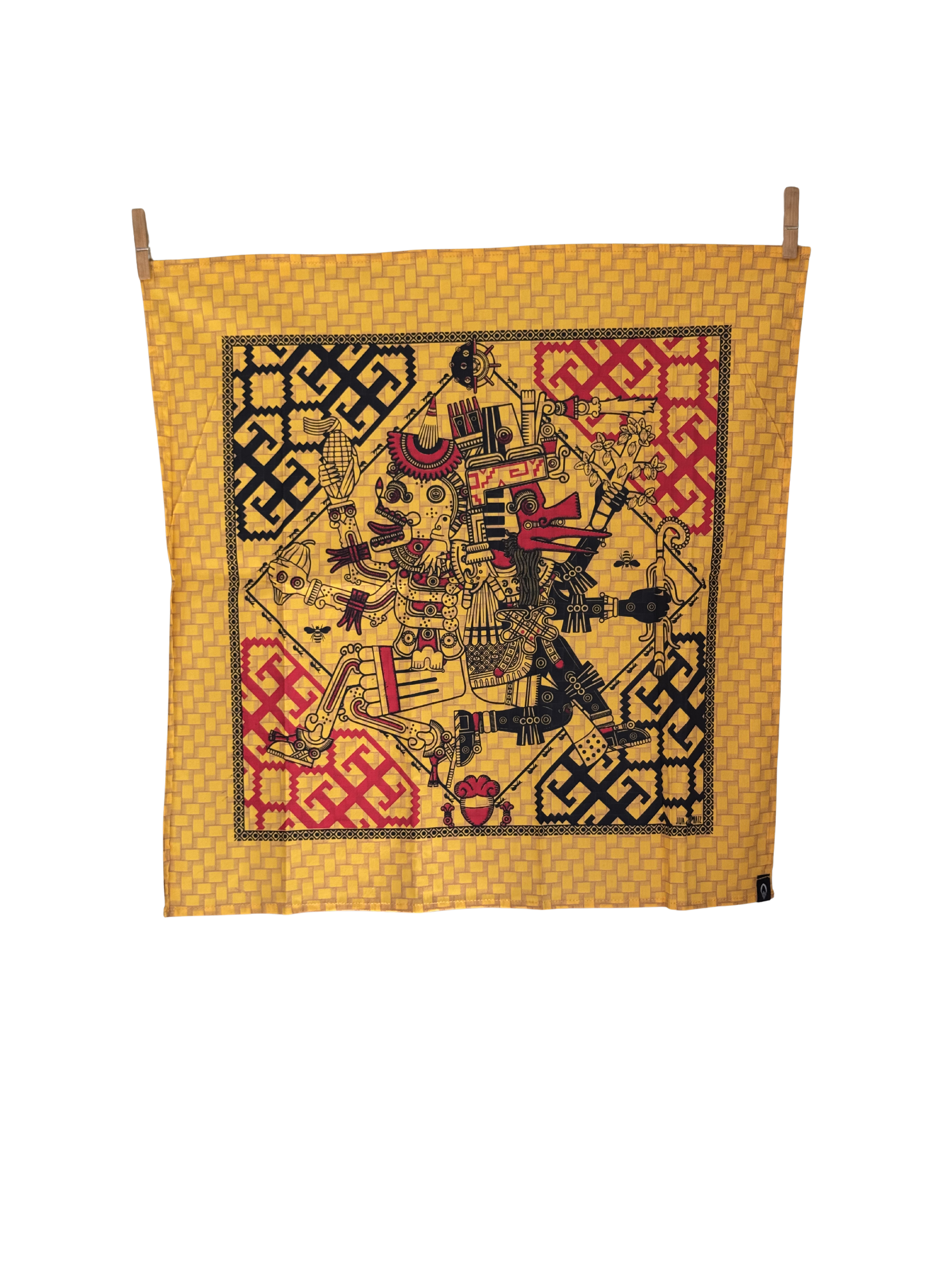 Mexican Paliacate (Bandana) - Codex Borgia/Aztec Gods - Arrives in Aus May