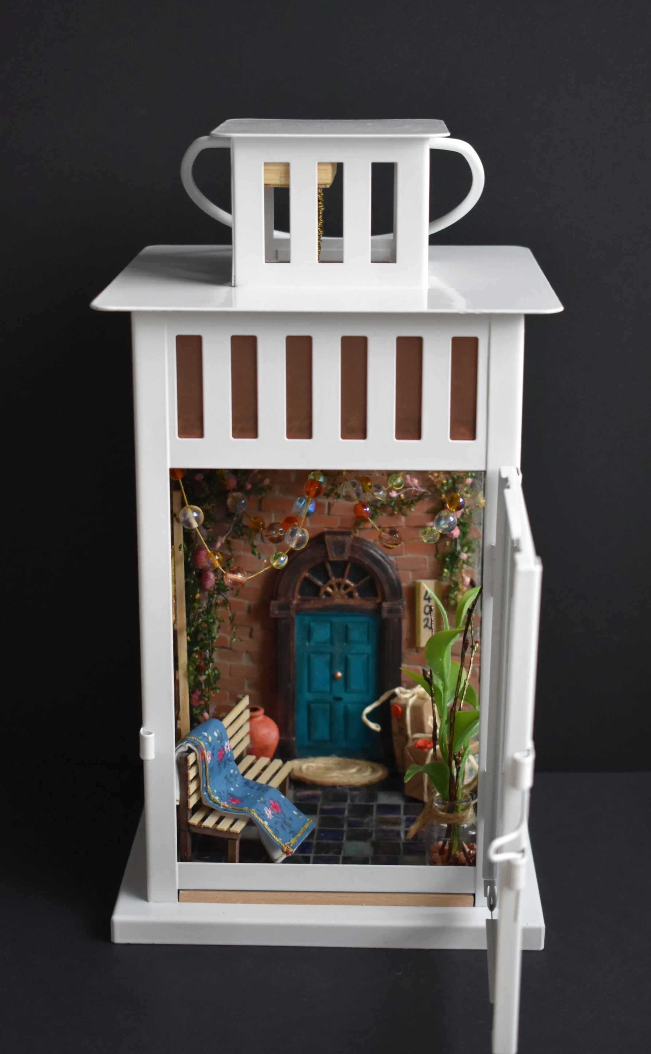Forgotten lantern open door.