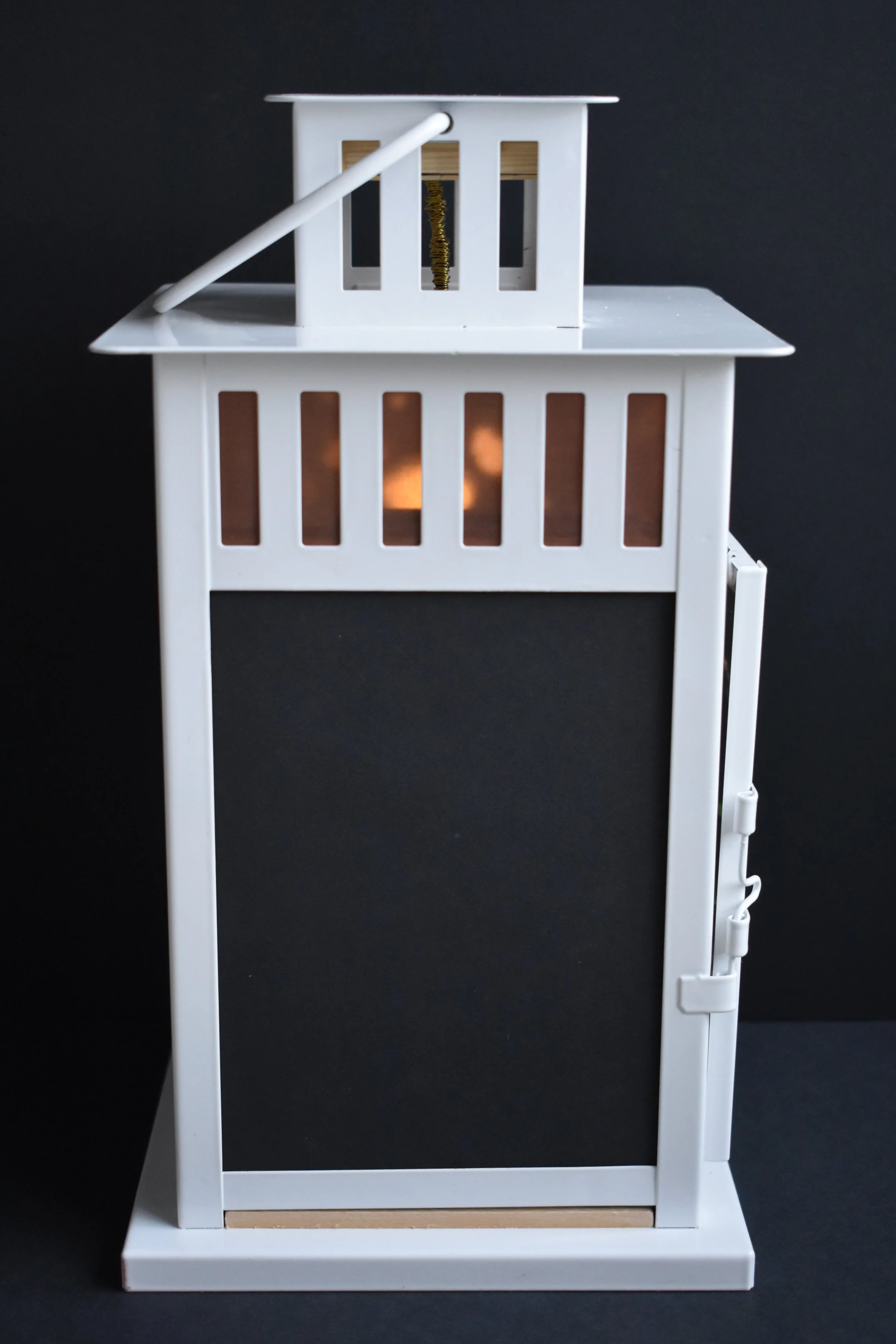 Forgotten lantern, side view.
