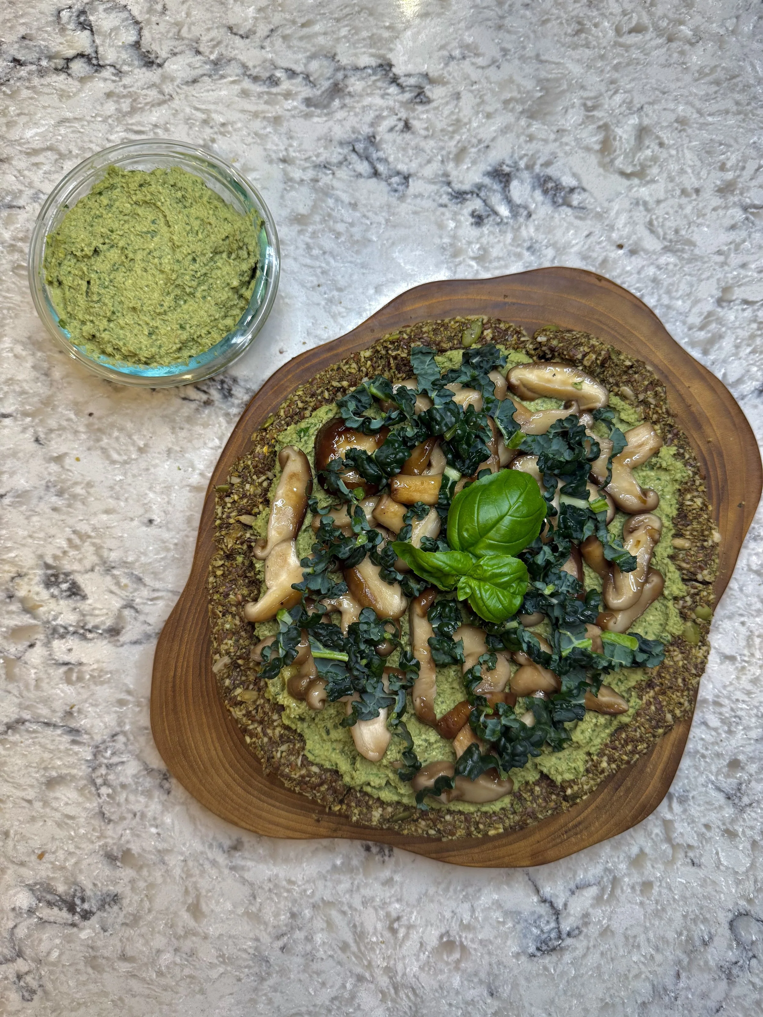 Creamy White Bean Pesto (Plant-Based + Oil-Free)