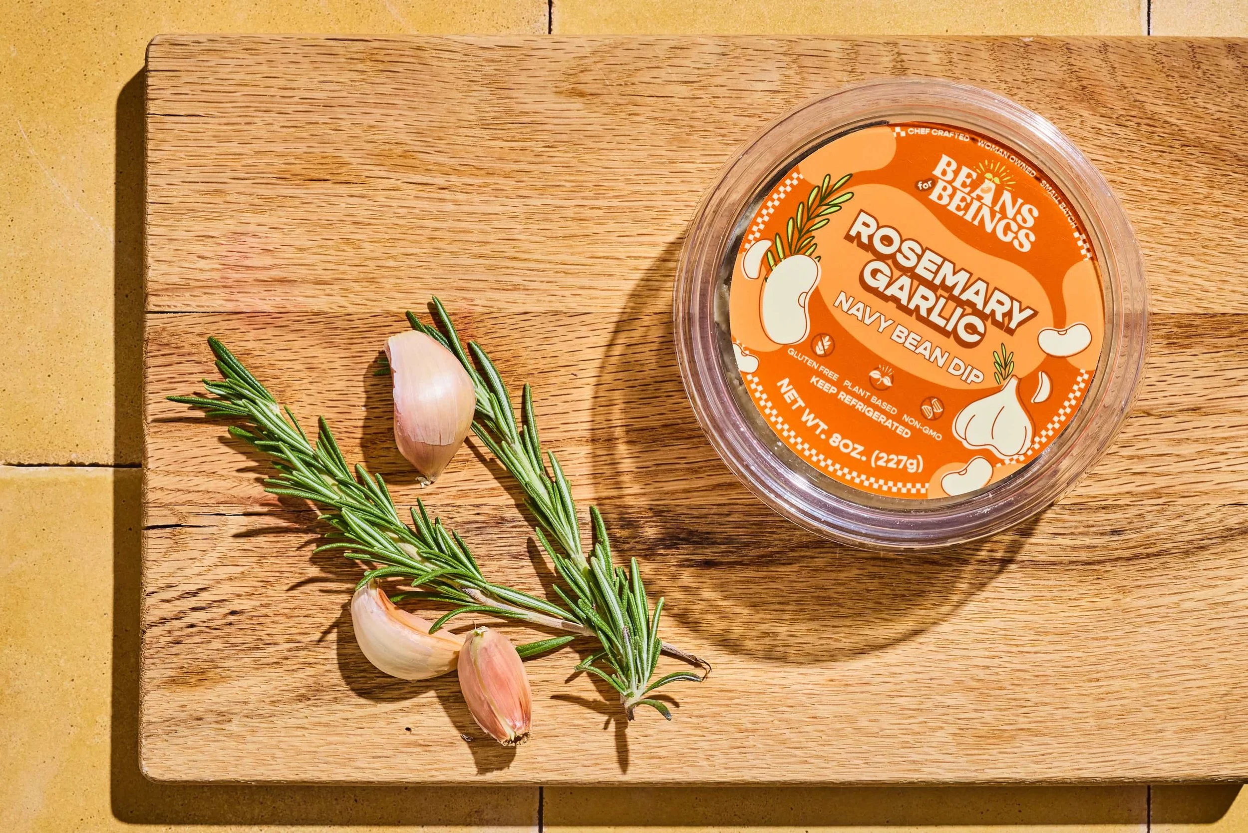 beans for beings rosemary garlic navy bean dip
