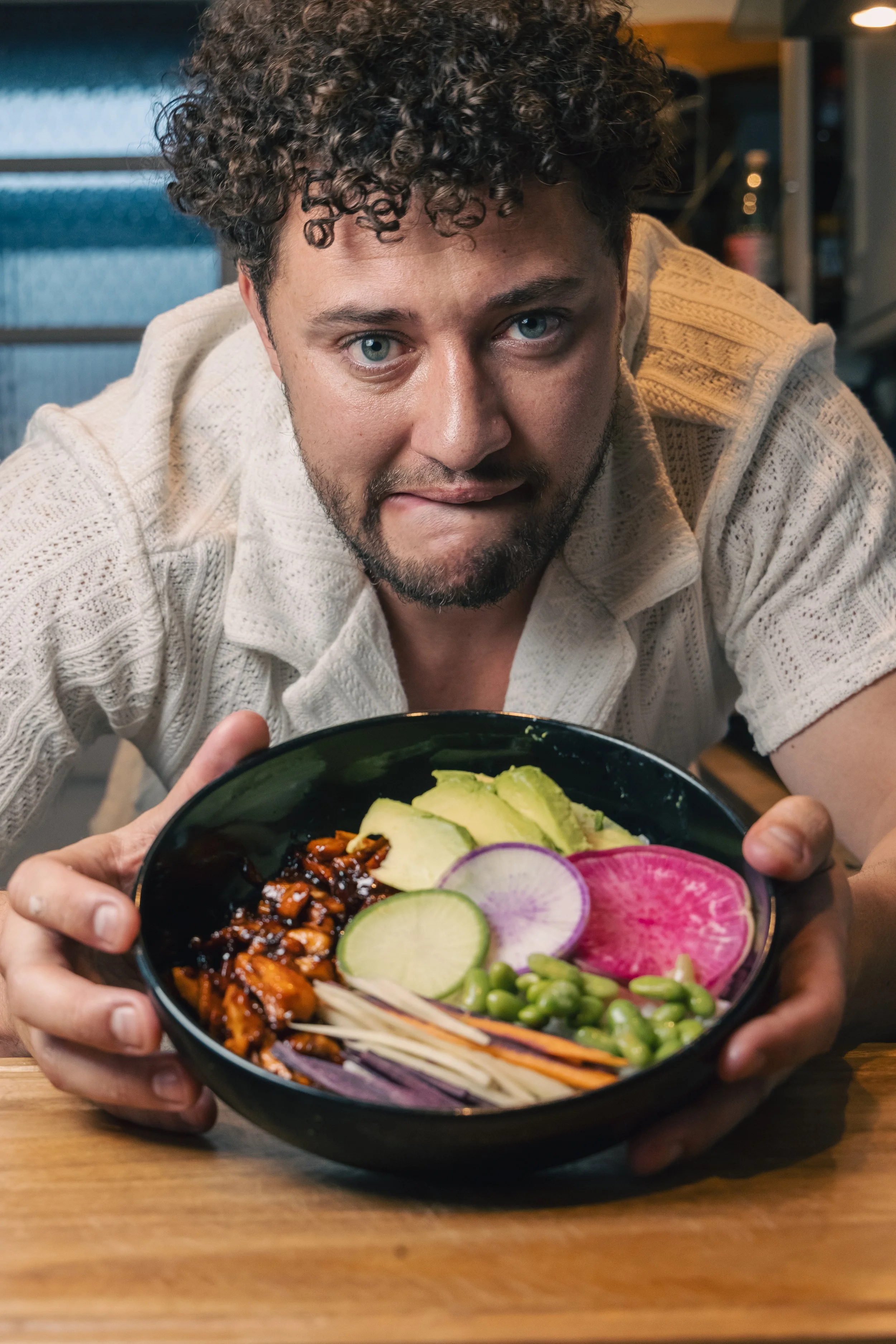 Myles Stephenson’s Honey-Sesame Salmon Poke Bowl