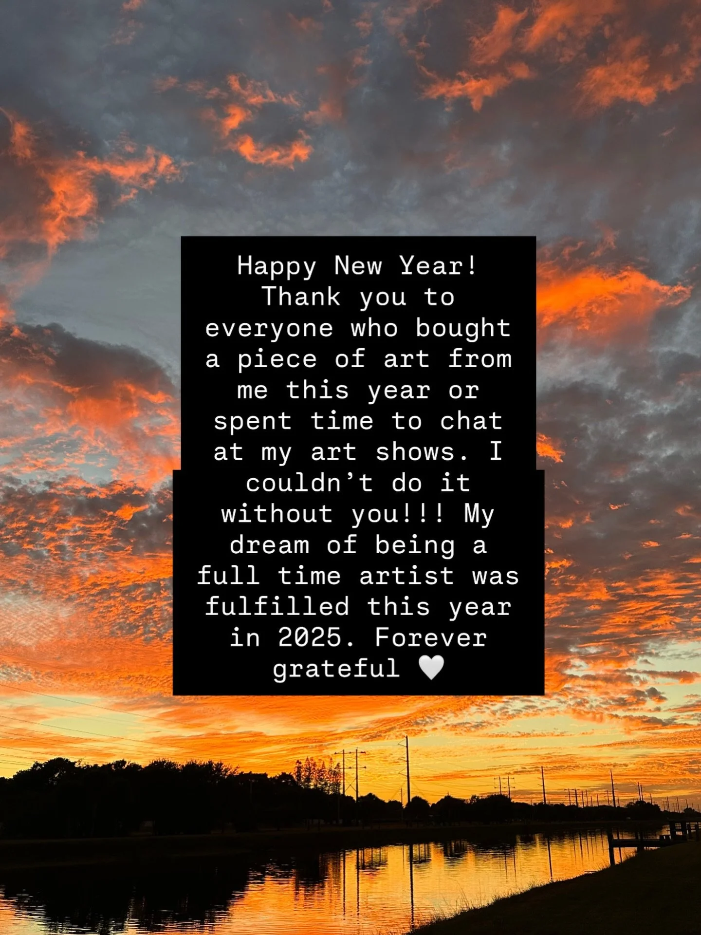 2025 was a dream come true. Thank you everyone. 🤍