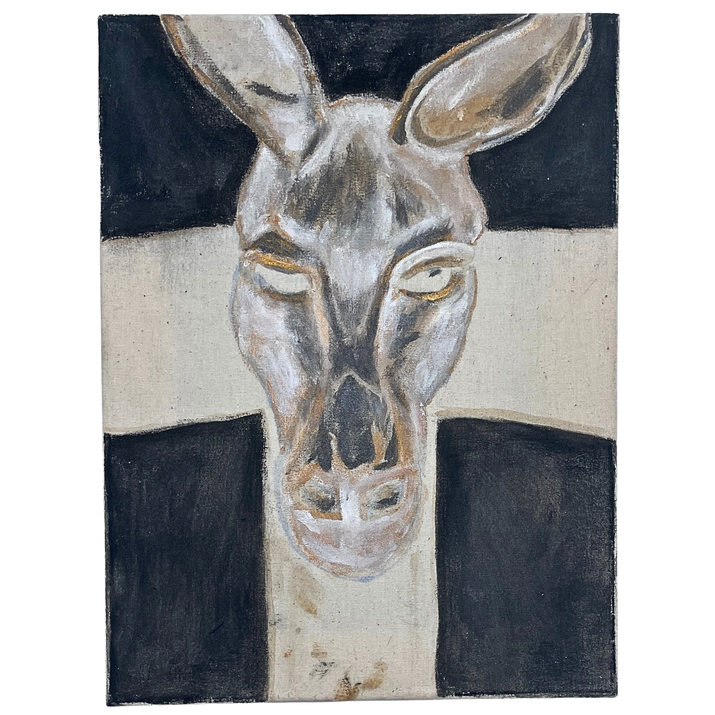 Donkey Cross, 2023
Acrylic and oil on canvas  — 40 x 30 cm