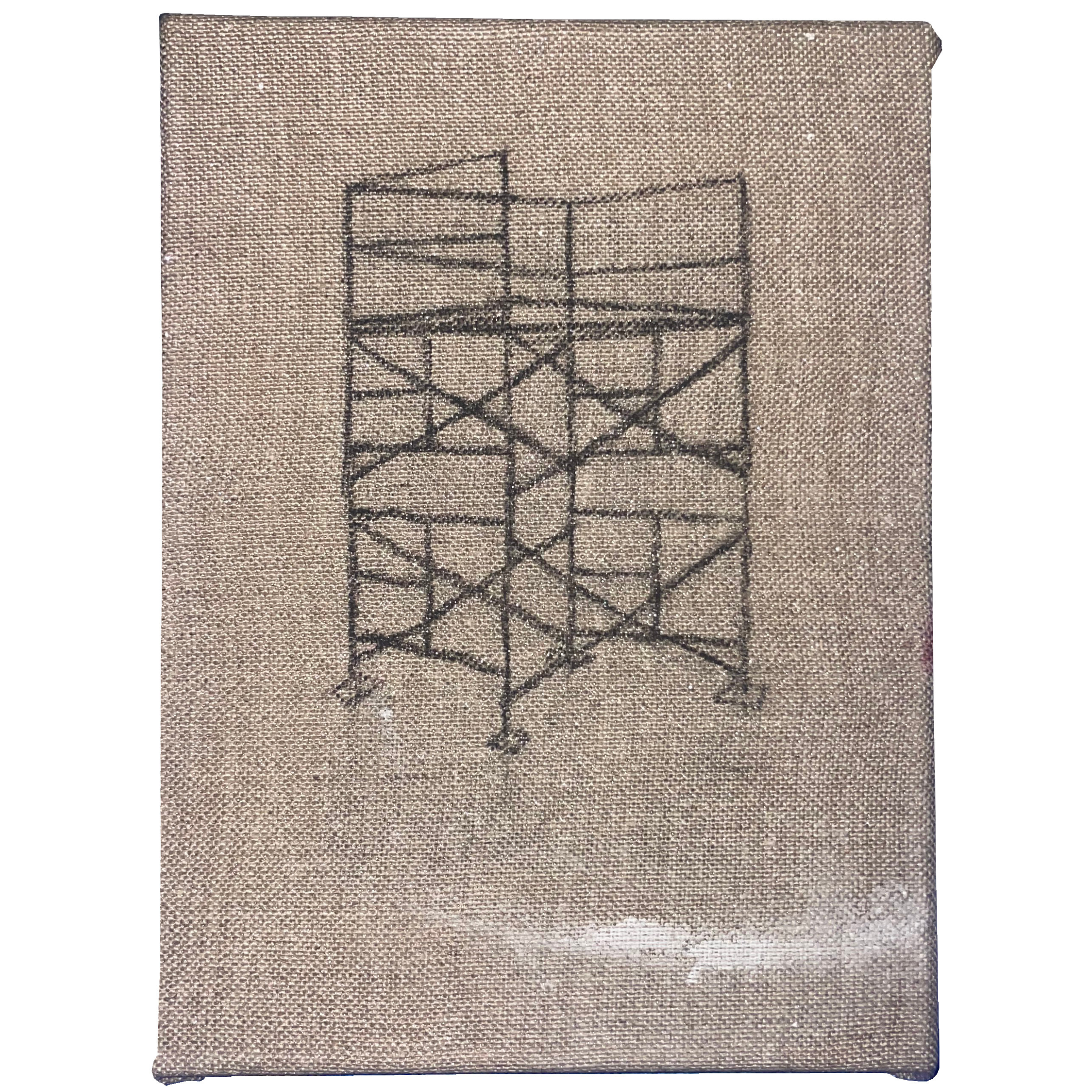 Scaffolding 1, 2023
Charcoal and oil on canvas — 24 x 18 cm