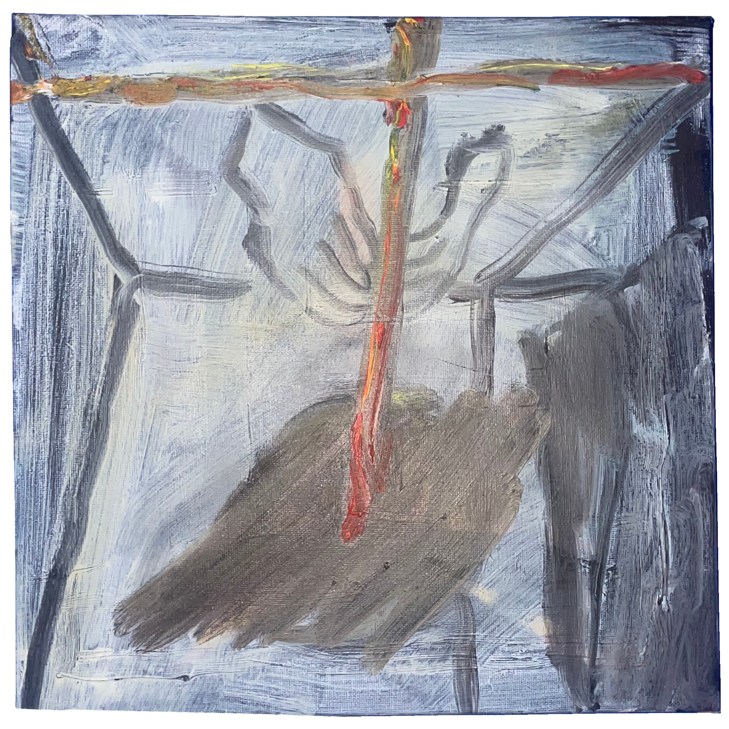 Cross Fire 1, 2021
Acrylics and oil on canvas — 30 x 30 cm