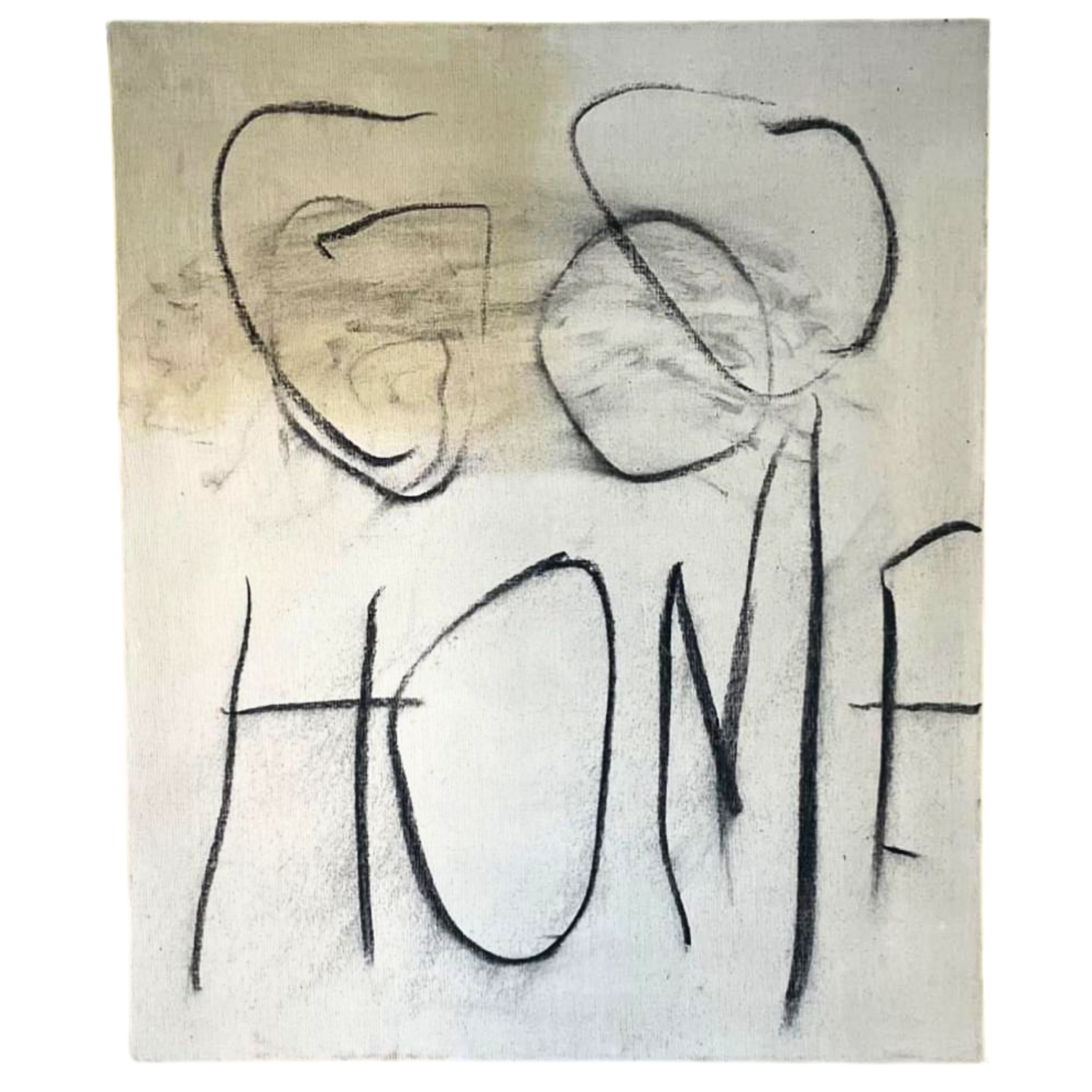 Go Home No. 2, 2023
Oil and charcoal on canvas — 60 x 50cm