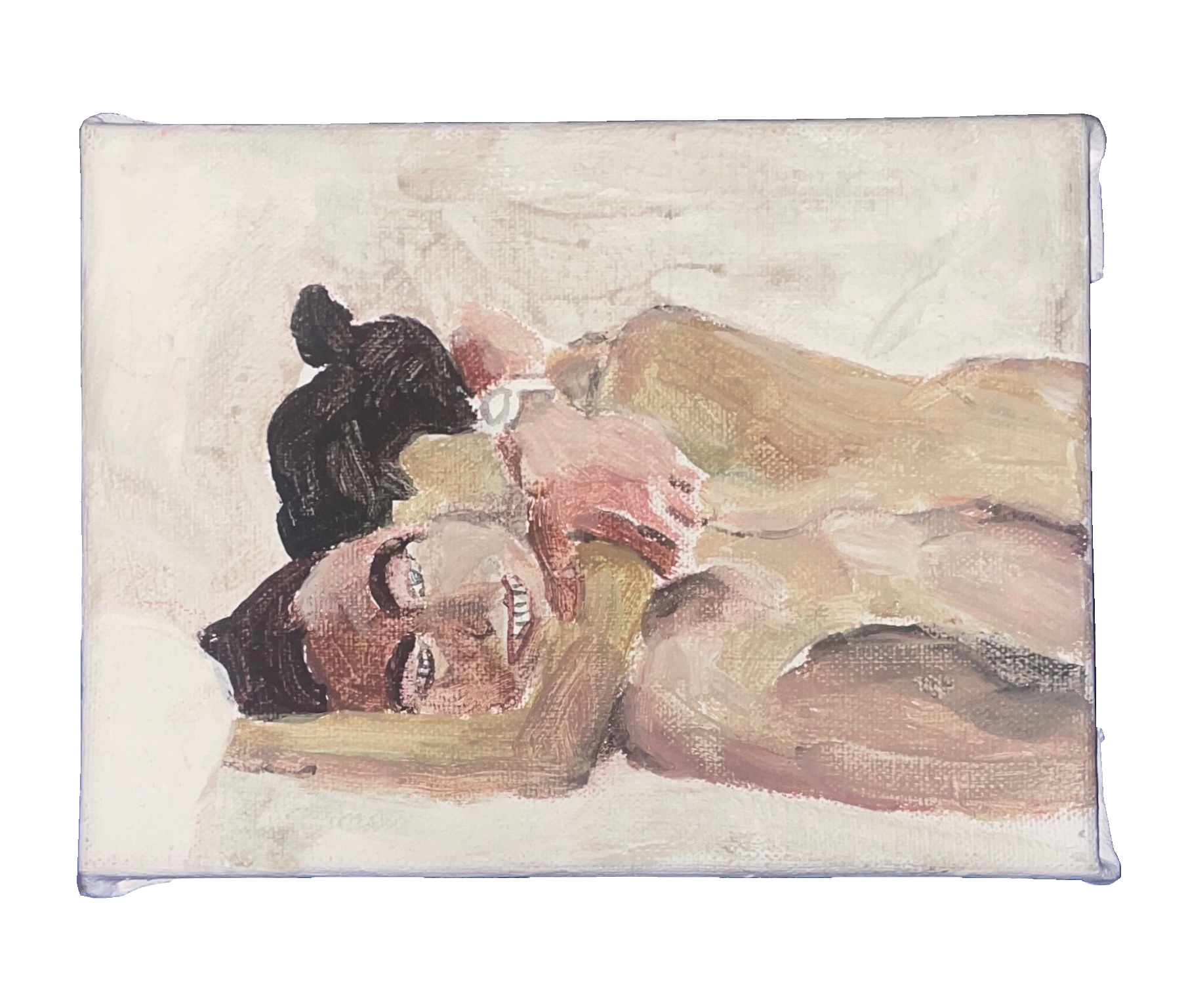 The Photographer (Italy), 2022, acrylic on canvas - 18 x 24 cm