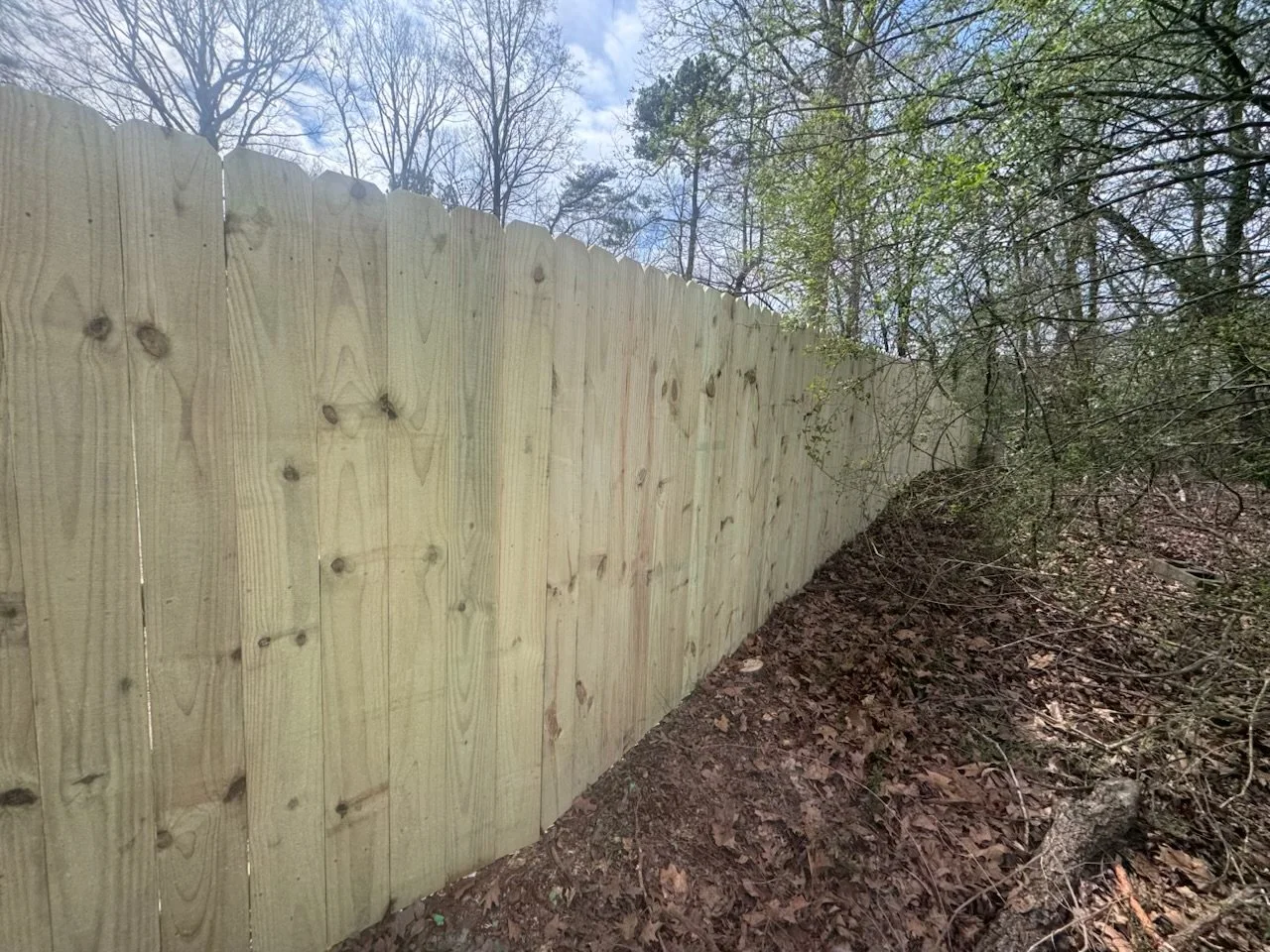 6ft Pine privacy fence