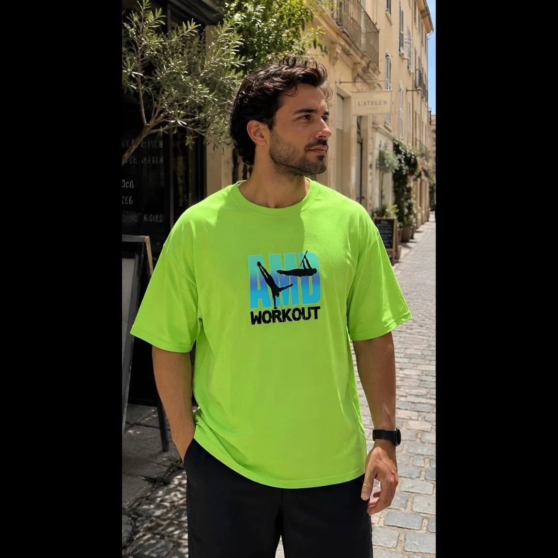 Le T-Shirt Street Workout Ultime : Carrure Carrée & Coton Brut 3/3
