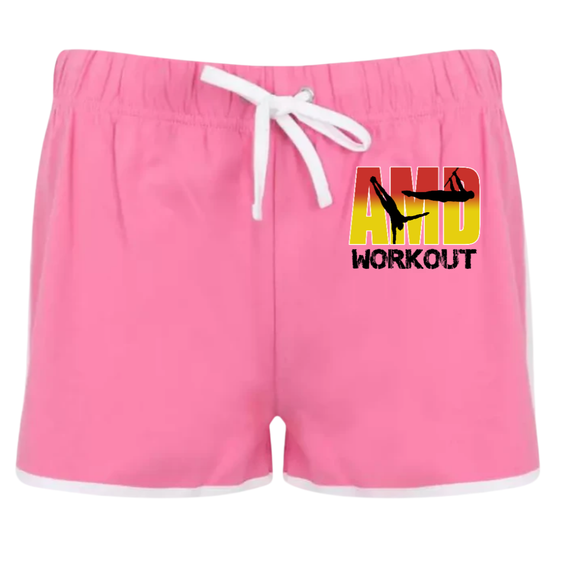 Short Rétro AMD WORKOUT Skinnifit - Style Vintage Années 80 et Confort 100% Coton