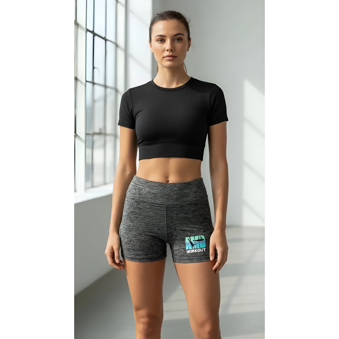 Short Moulant Taille Haute AMD Workout - Effet Seconde Peau et Maintien Optimal