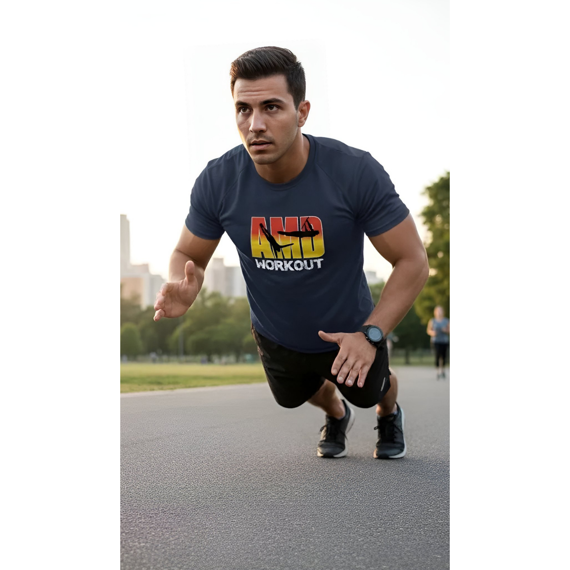 T-Shirt Performance Training — AMD WORKOUT 3/4