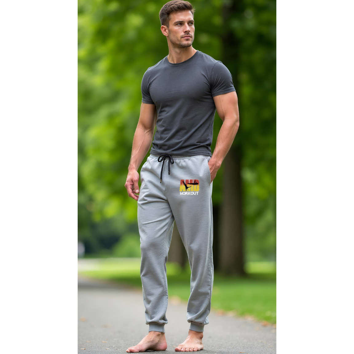 Pantalon de Training "AMD WORKOUT" – Coupe Sculptante
