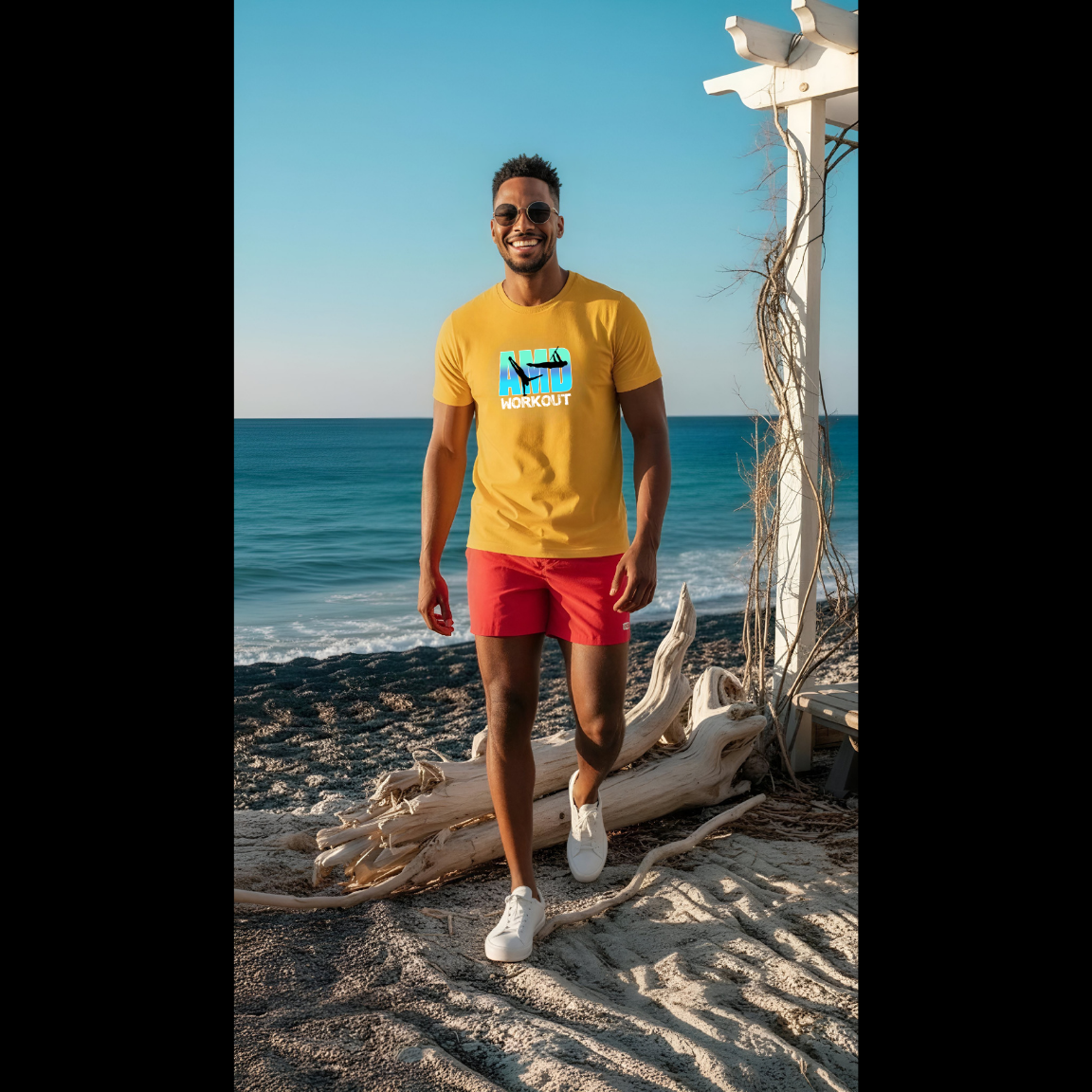 T-Shirt AMD WORKOUT — Édition Ultra-Fluide Unisexe 5/7