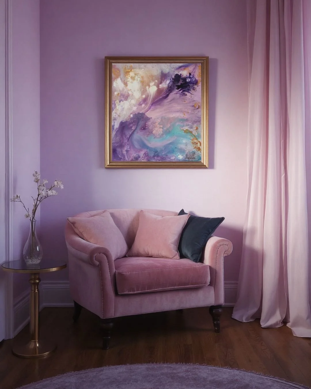 Unicorn Clouds – Original Painting of Dreams, Flow & Mystical Wonder | 40×40 cm