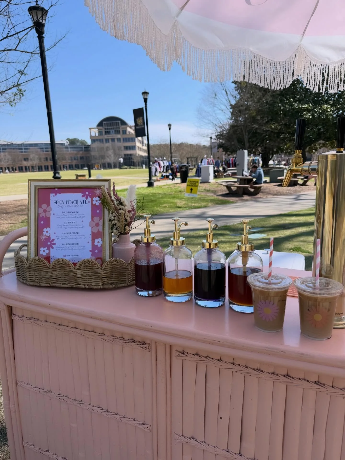 Check out our cutie little coffee bar pop-up at KSU ☕🍑

Good drinks, great cause, best vibes &mdash; supporting Children&rsquo;s Miracle Network 🩺🏥