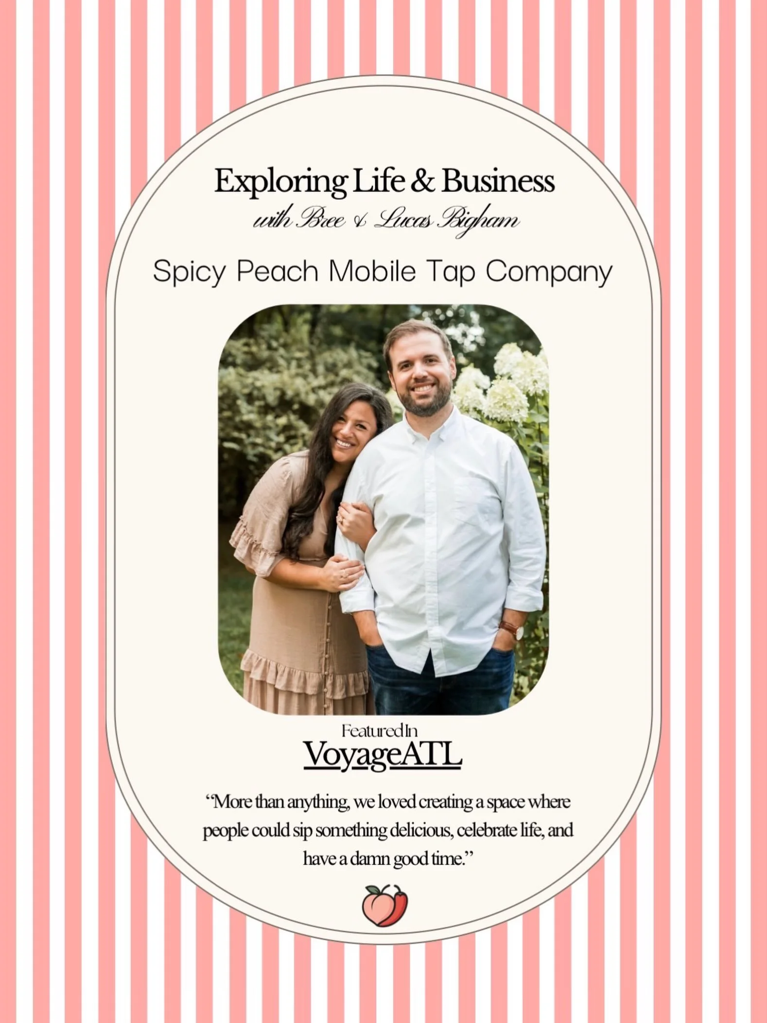 The Peach made the press! 🍑🗞️✨

We&rsquo;re so excited to share our VoyageATL interview! A little about us, a little about our beginnings, and a whole lot of love for this business we&rsquo;ve built. 🥂🌶️

Such an honor to be featured this month! 