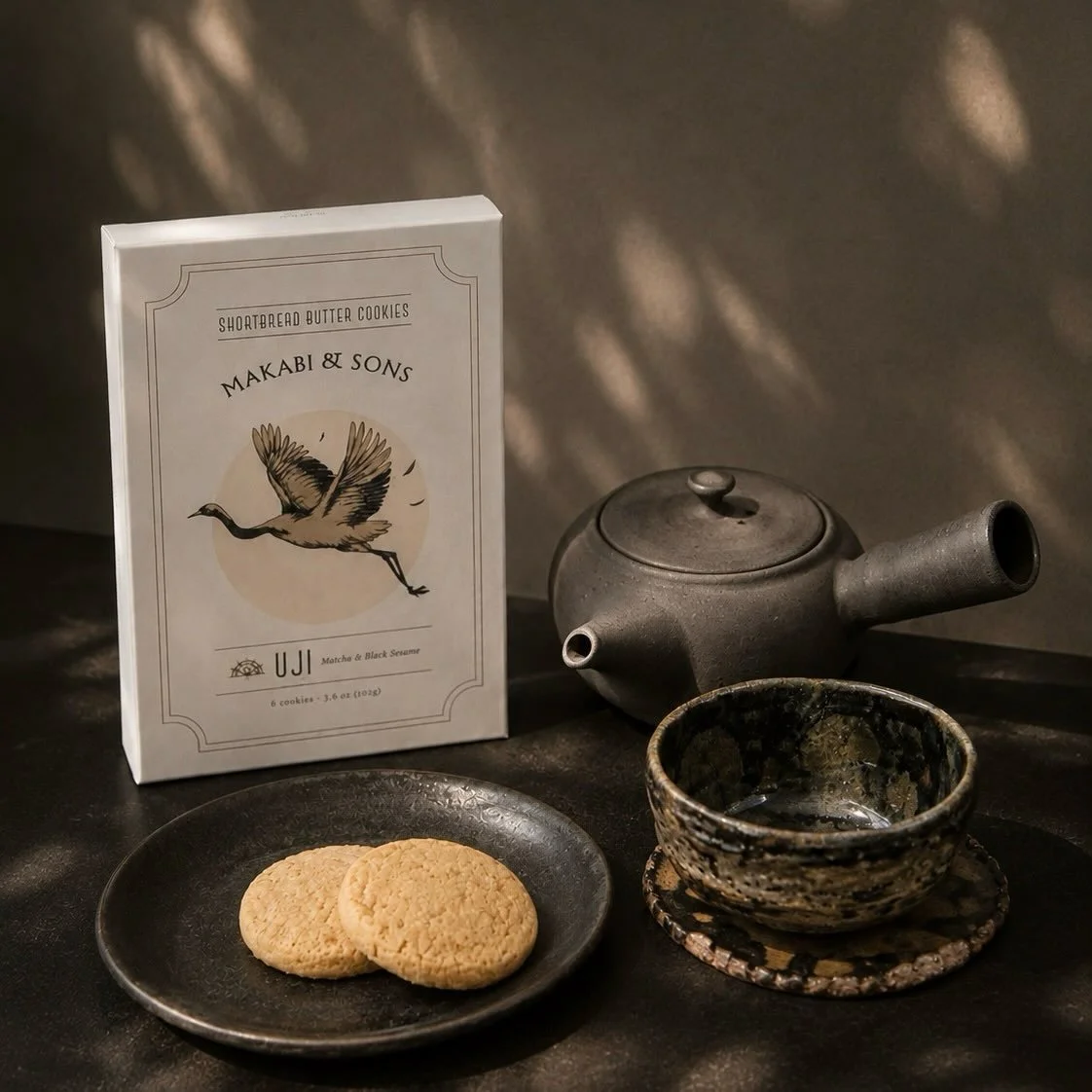 A beautiful new companion for your tea ritual. 
~ Makabi &amp; Sons at D&oacute;ttir

Oaxaca, chocolate, cinnamon &amp; cayenne 
Capri, lemon poppy 
Maroc, rose, pistachio &amp; cardamom
Kriti, rosemary &amp; sea salt 
Oxford, vanilla earl grey 
Verd