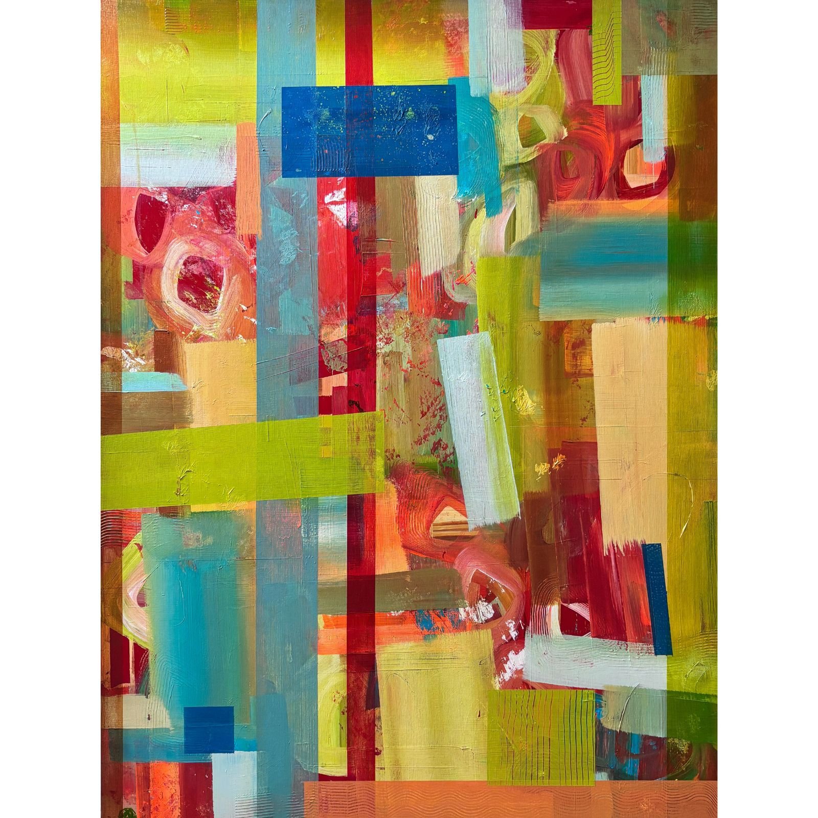 My Other Half has Paint on her Hands | 40 x 30 inches | $1050