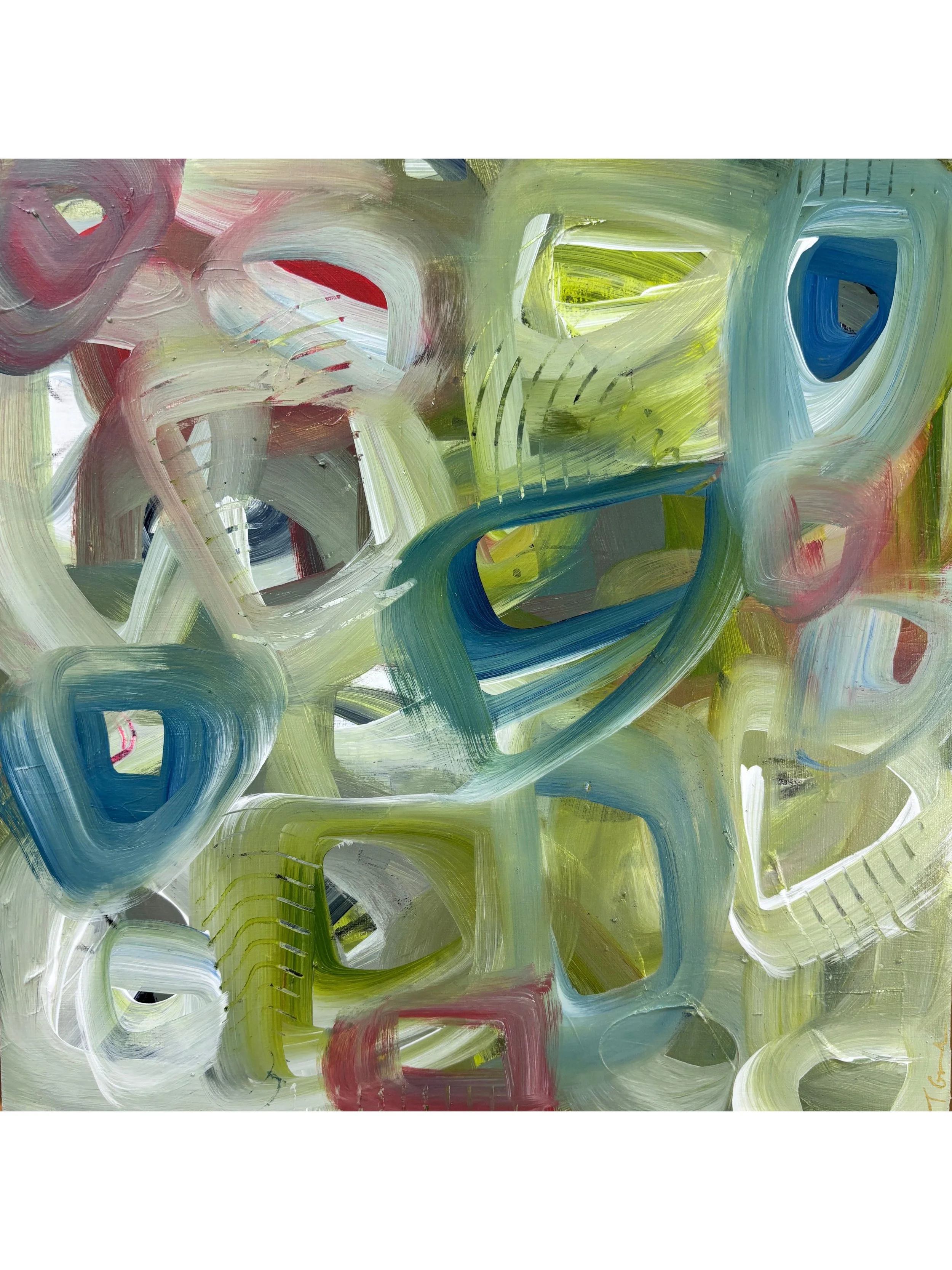 Something Loosely Held | 12 x 12 inches | Framed