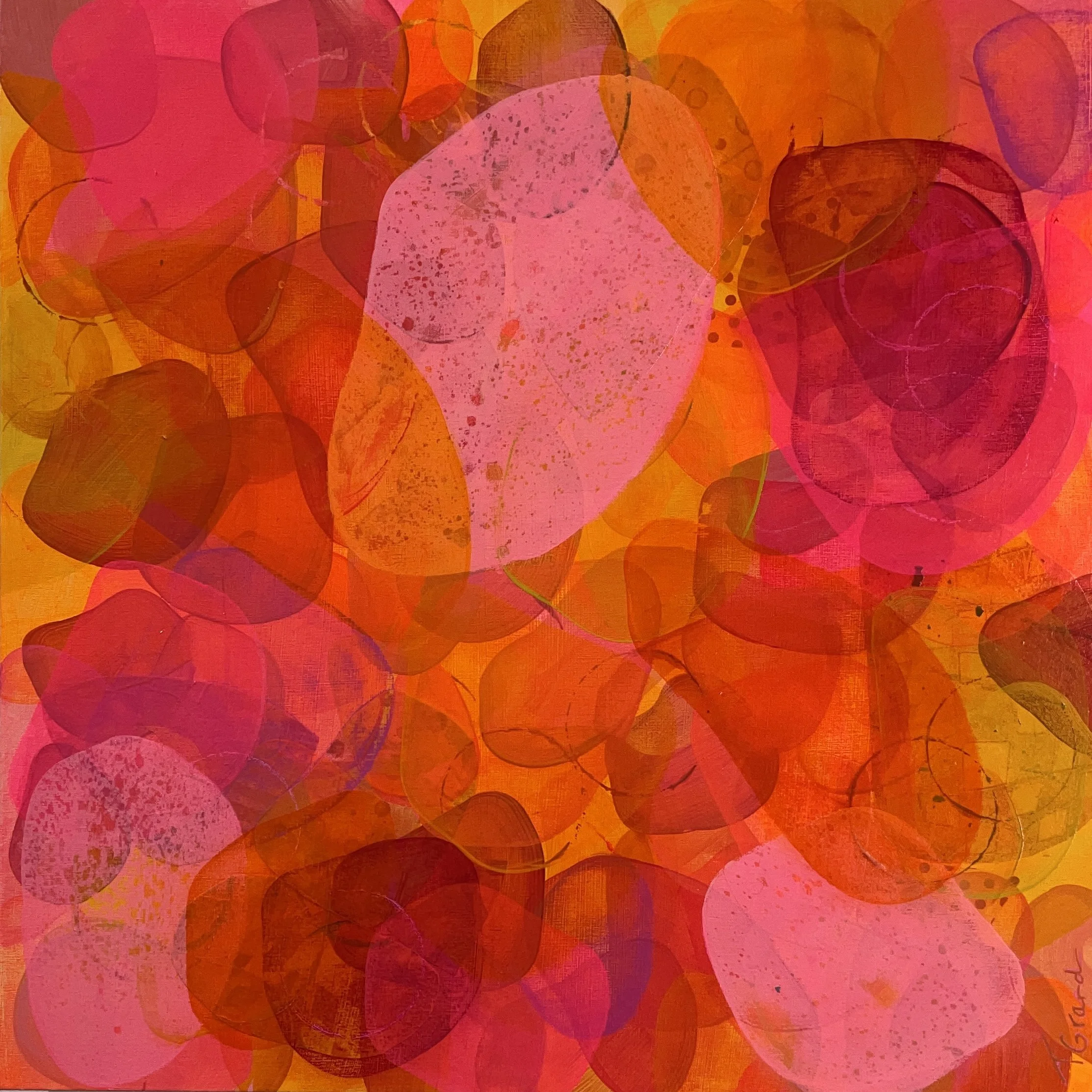 Freshen the Flowers, She Said (16 x 16 inches)